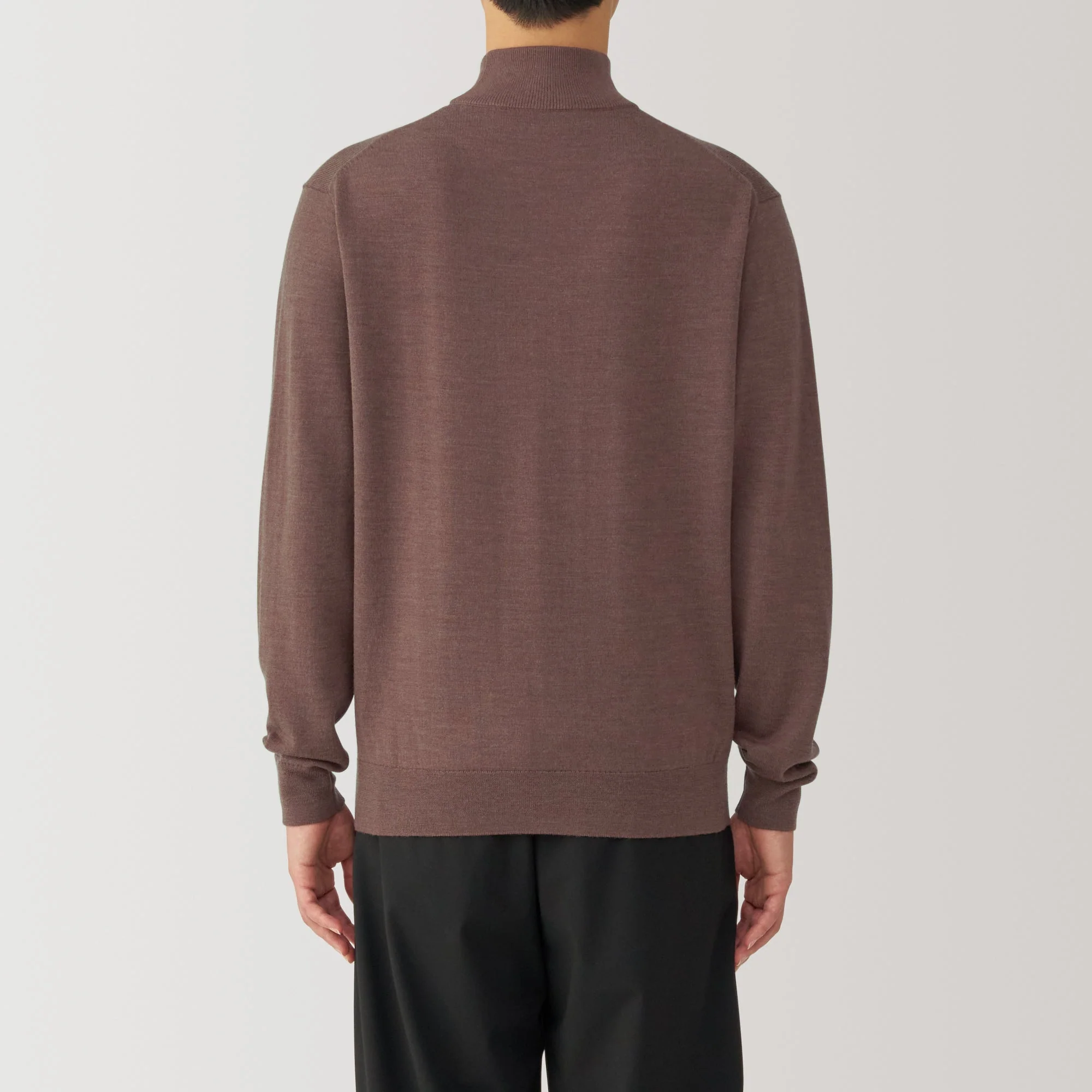 Men's Washable High Gauge High Neck Sweater - Image 6