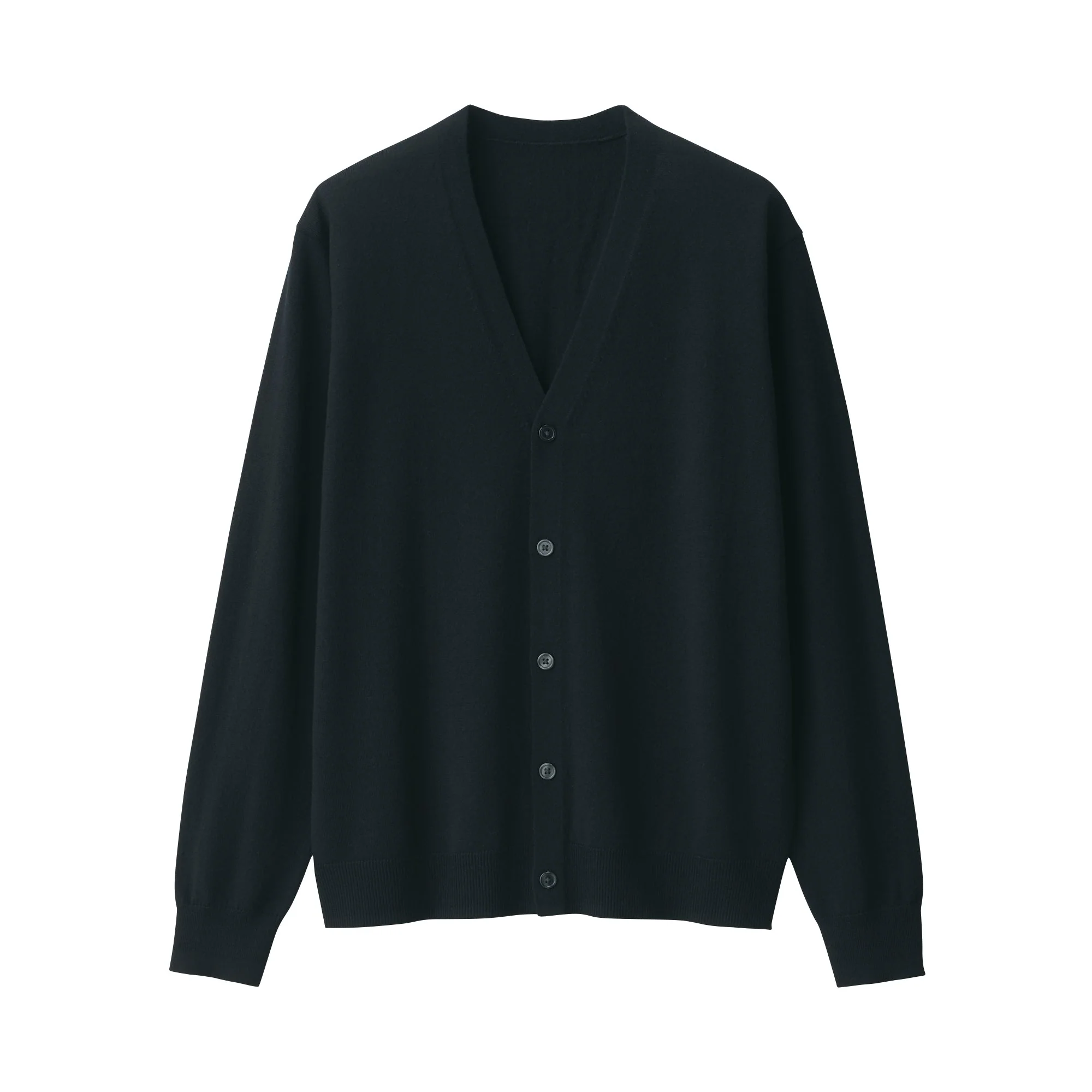 Men's Washable High-Gauge V Neck Cardigan - Image 9