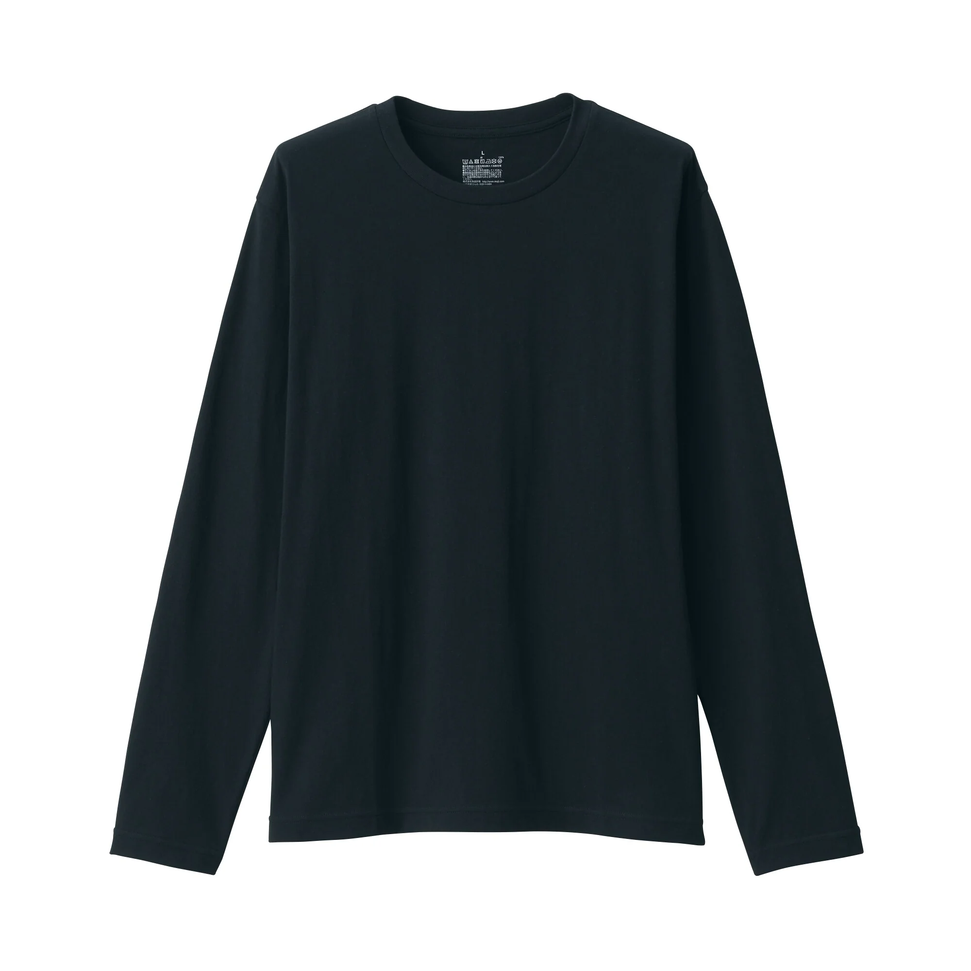 Men's Washed Jersey Crew Neck Long Sleeve T-Shirt - Image 2
