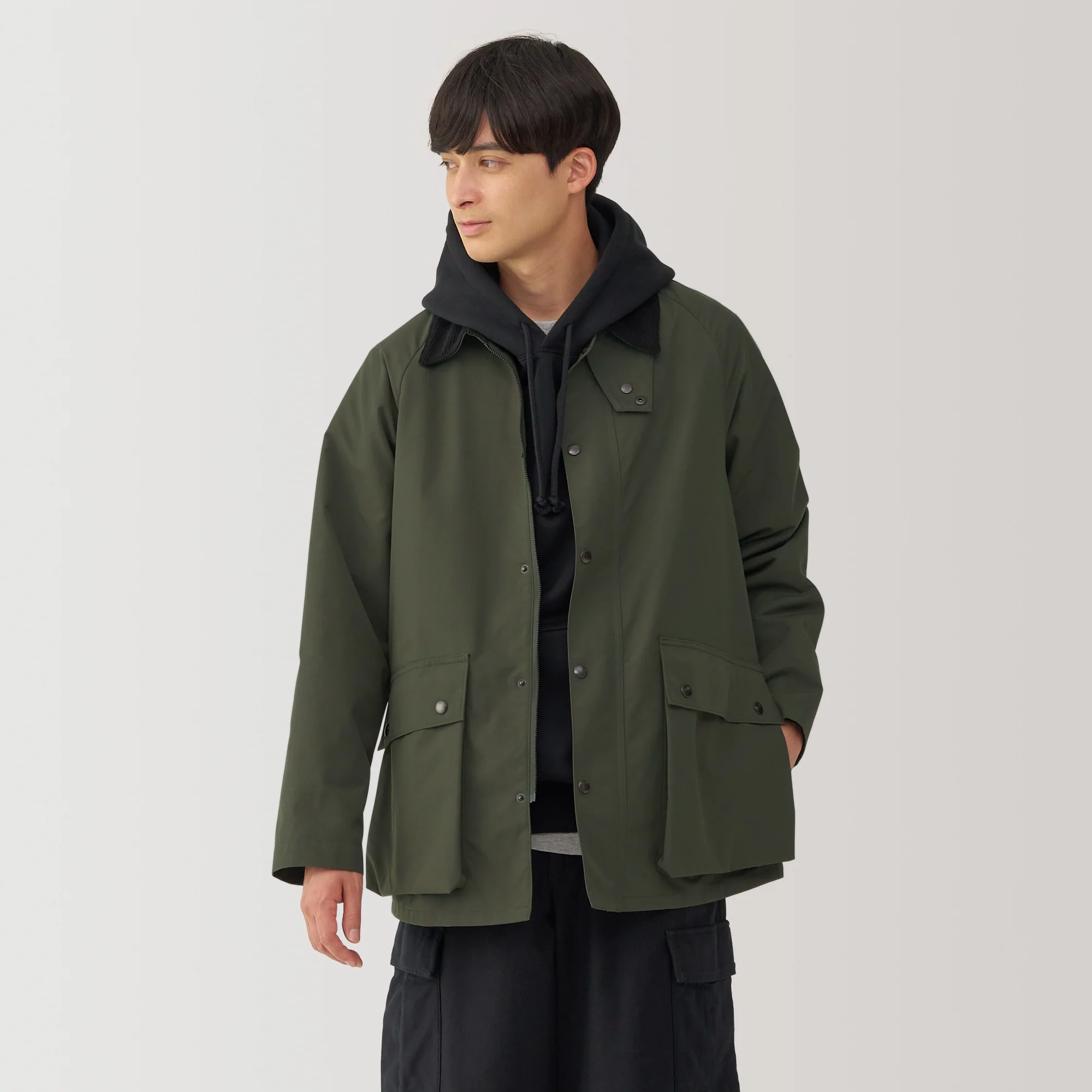 Men's Water Repellent Corduroy Collar Jacket - Image 3