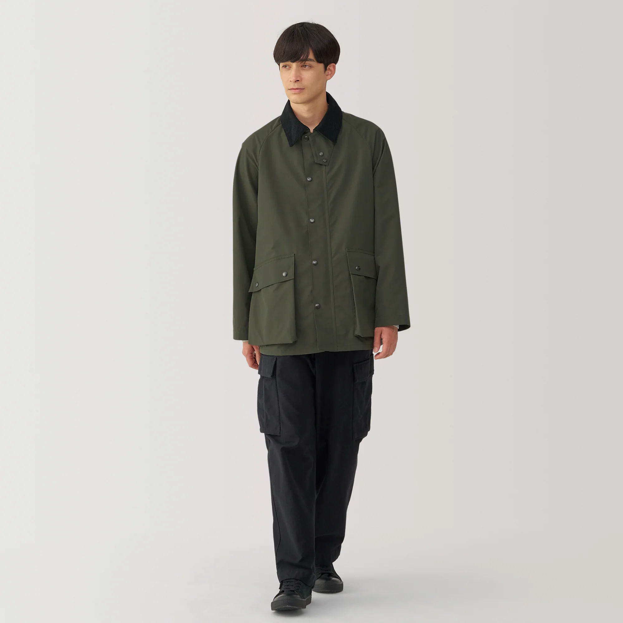 Men's Water Repellent Corduroy Collar Jacket - Image 4