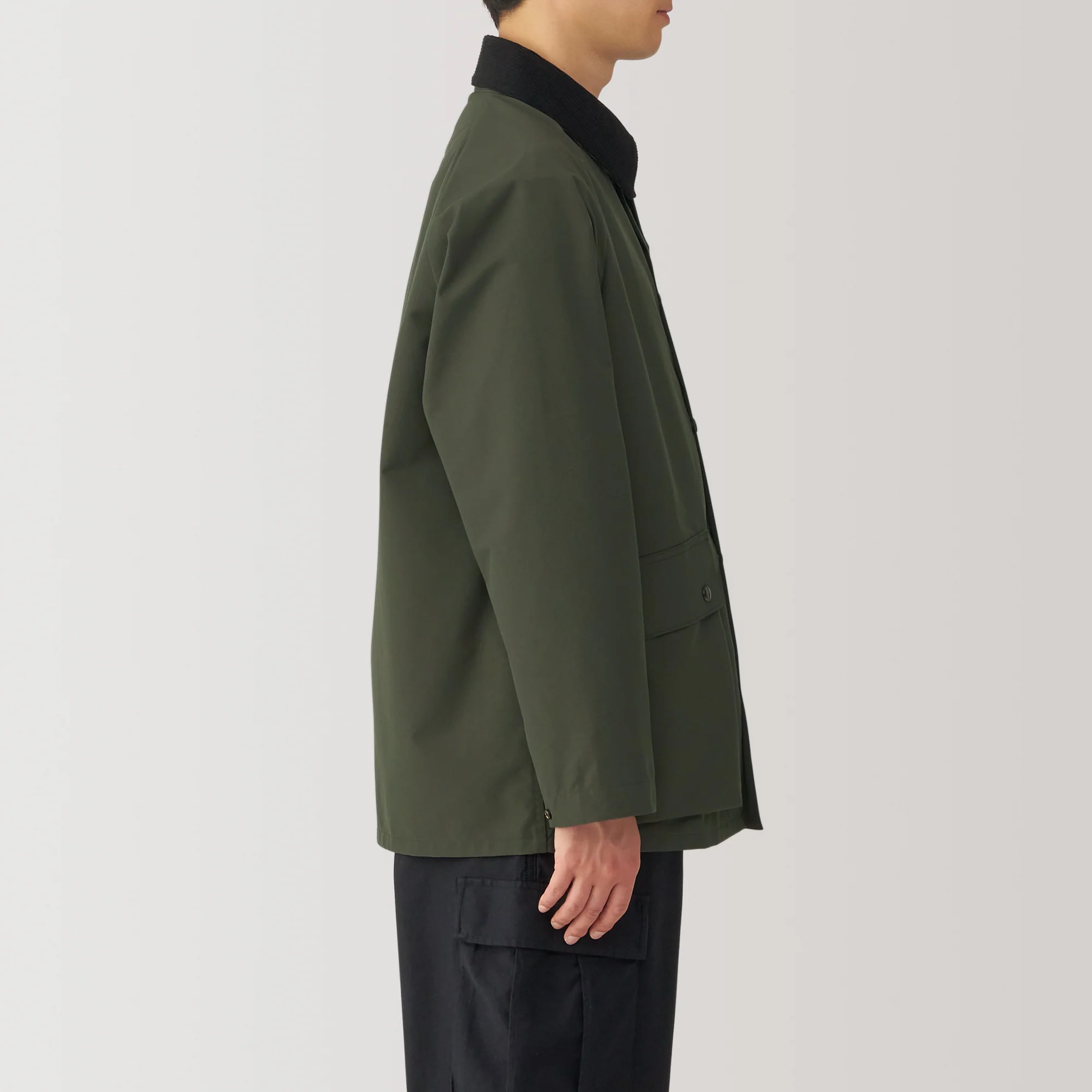 Men's Water Repellent Corduroy Collar Jacket - Image 5
