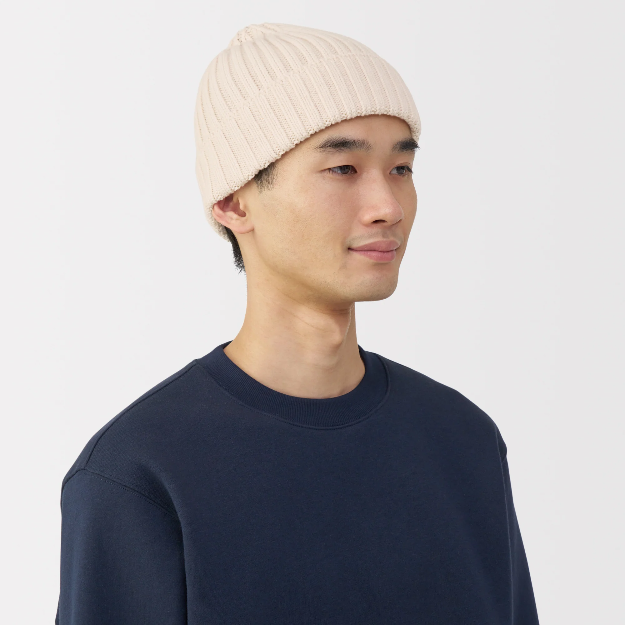Merino Wool Ribbed Beanie - Image 3
