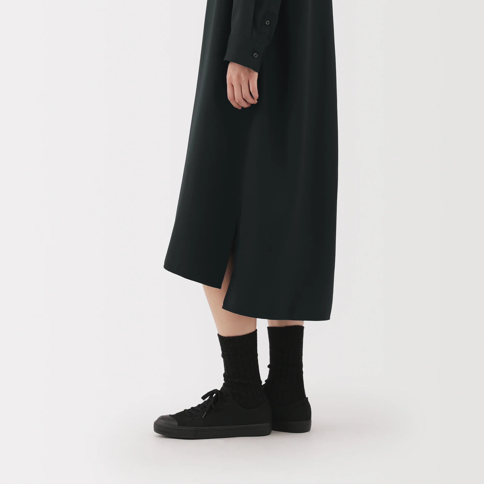 Labo Modal Blend Relaxed Shirt Dress - Image 8