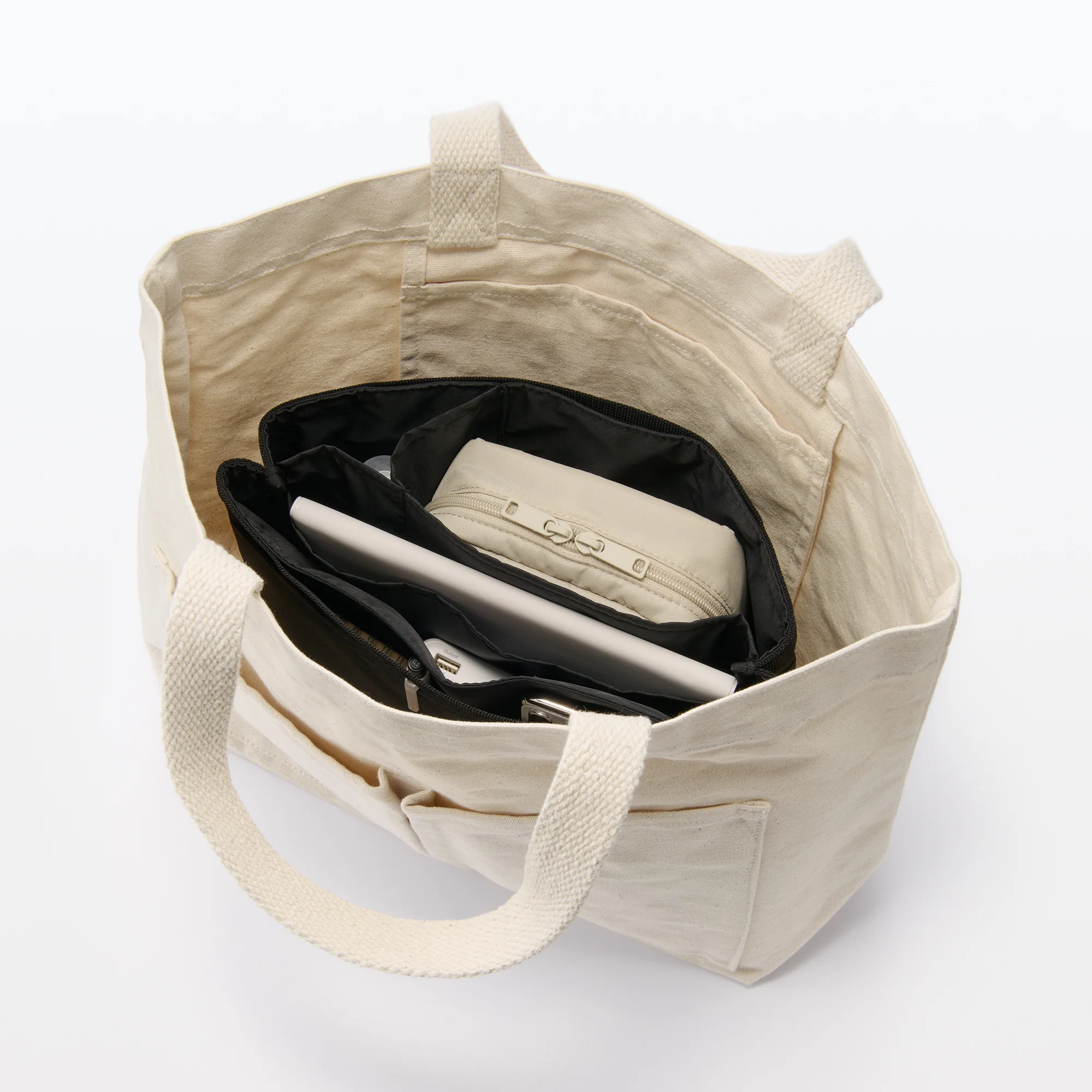 Nylon Bag Organizer - Black - Image 7