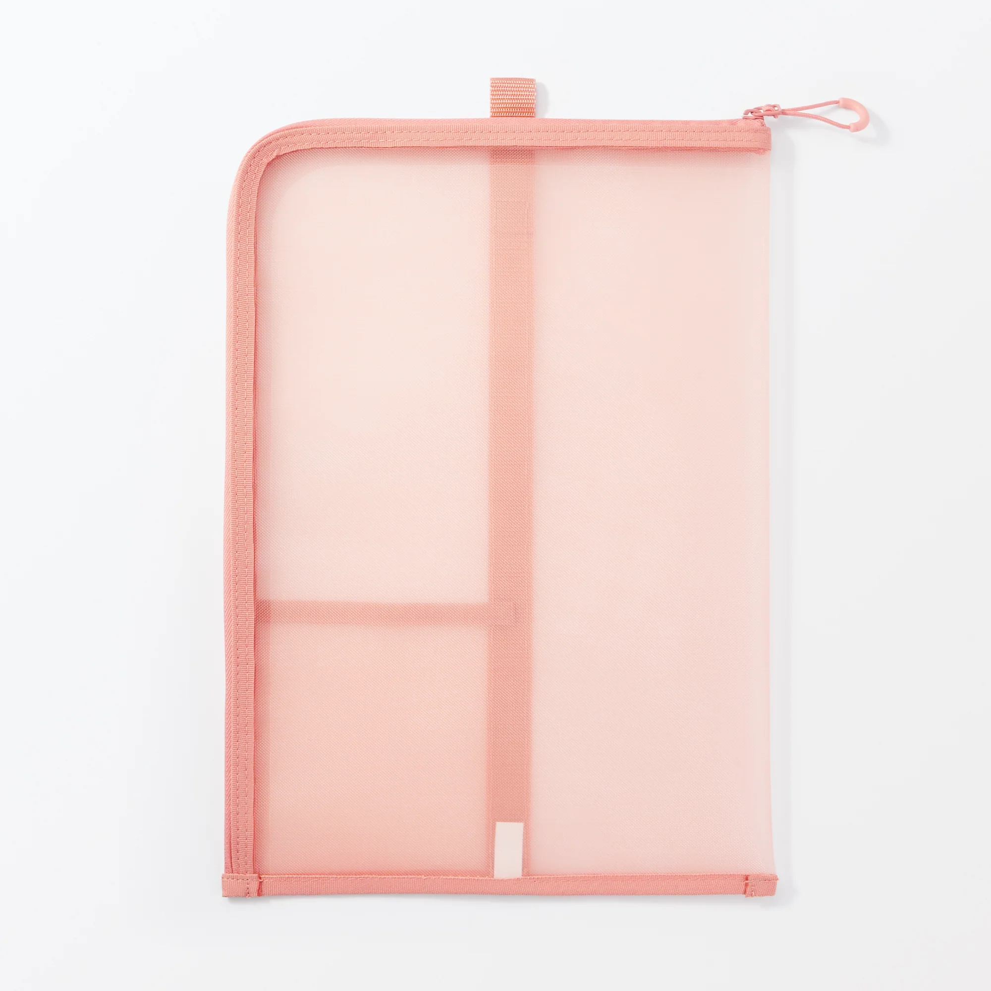 Nylon Mesh Vertical Document Case - Pink - Image 4