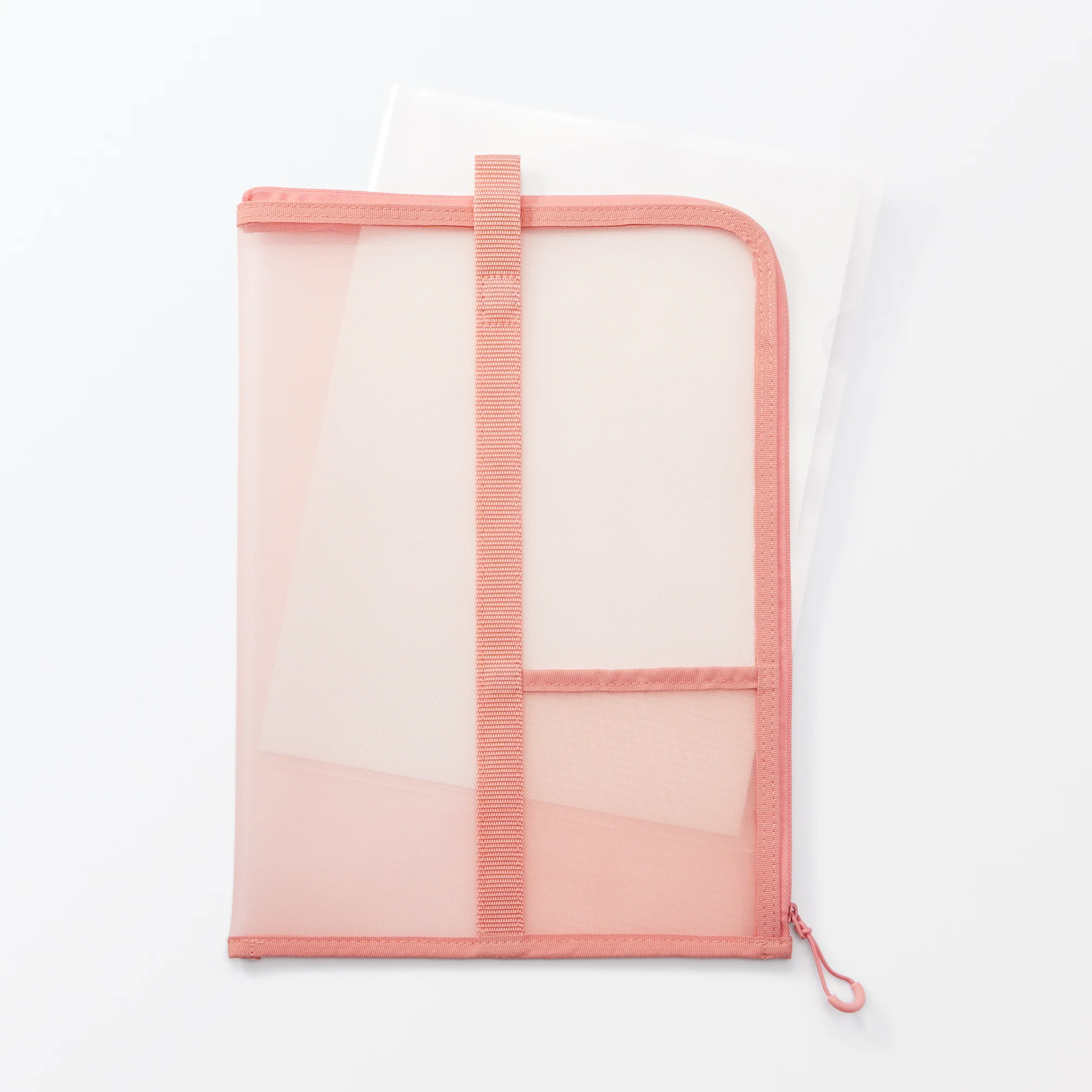 Nylon Mesh Vertical Document Case - Pink - Image 6