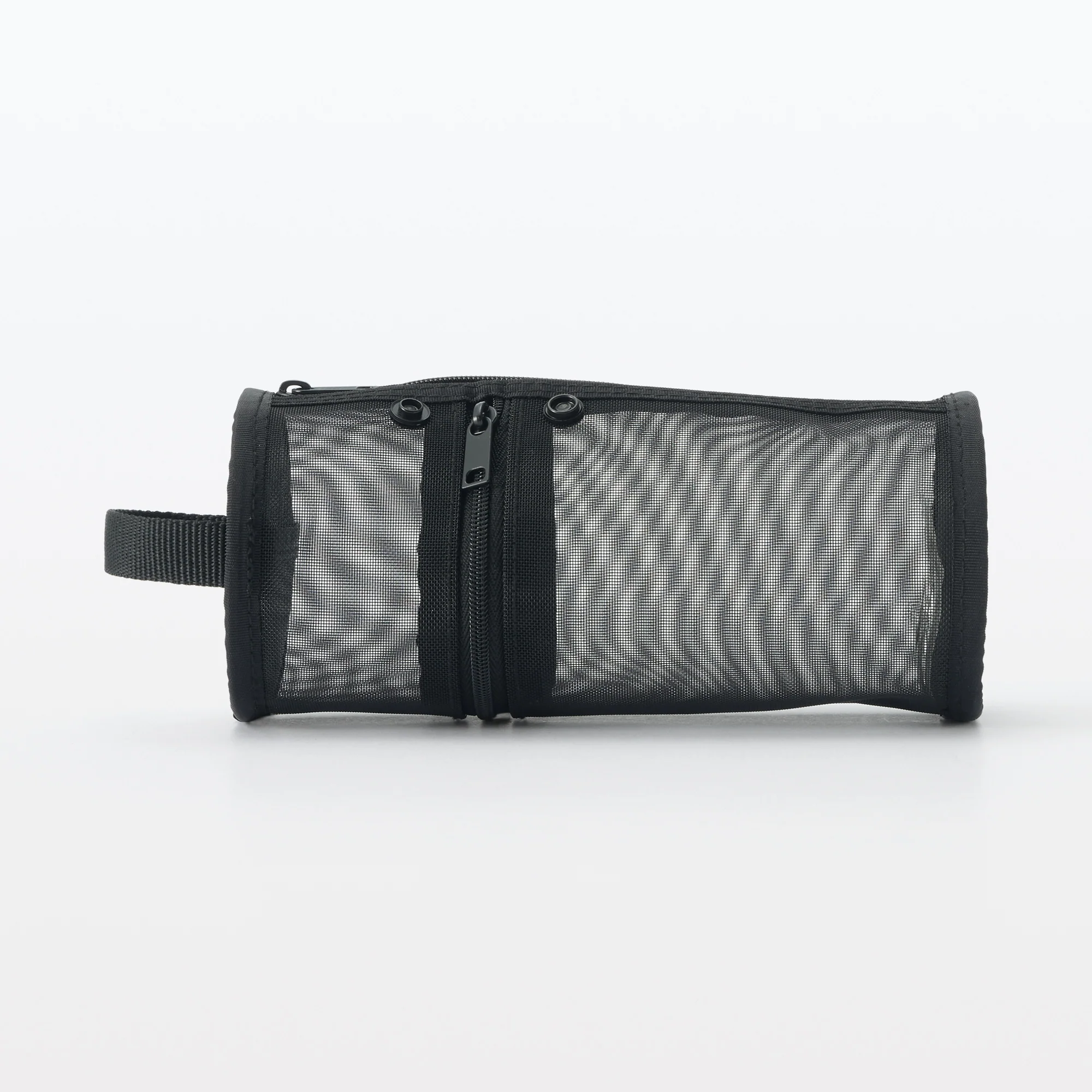Nylon Mesh Vertical/Horizontal Pen Case Wide - Black - Image 3