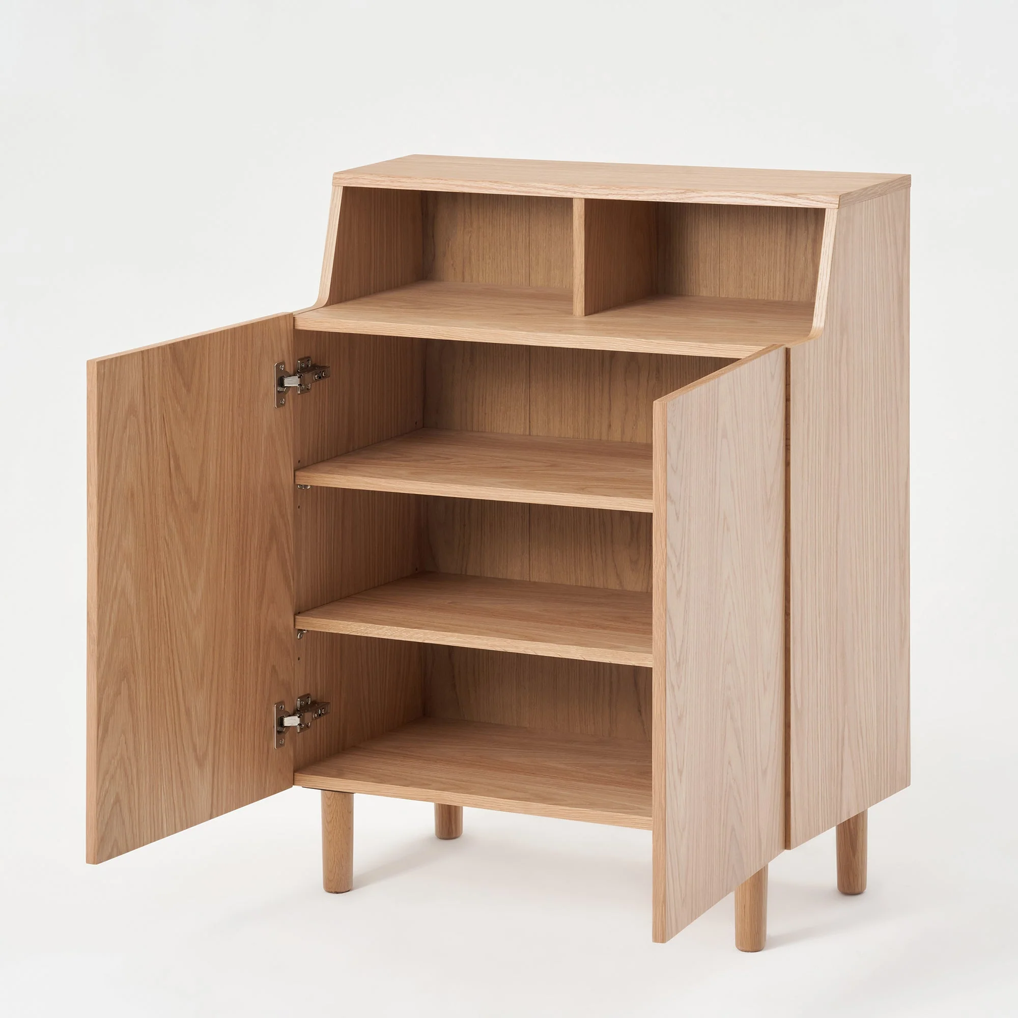 Oak Shoe Cabinet - Image 3