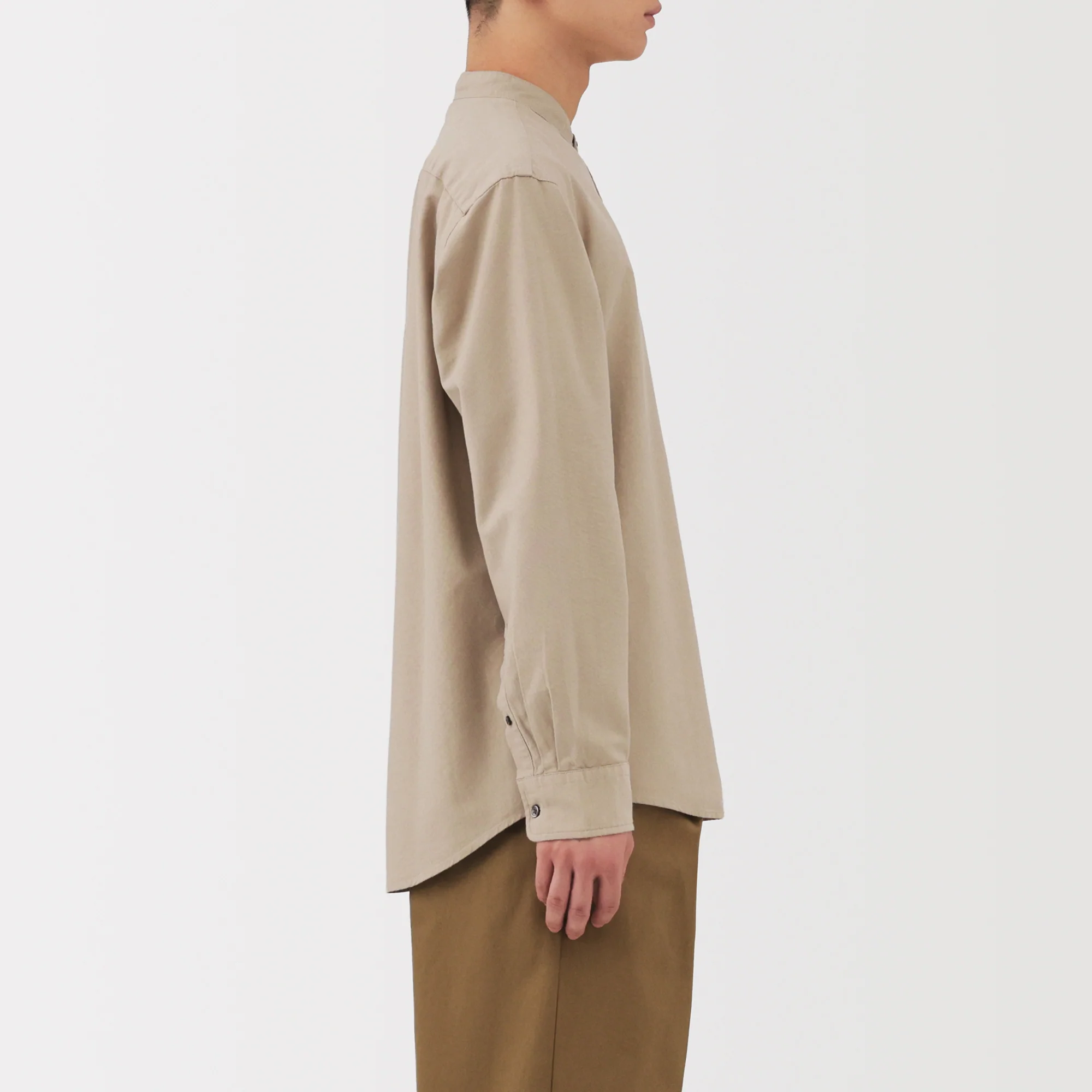 Oxford Stand Collar Shirt - Image 5