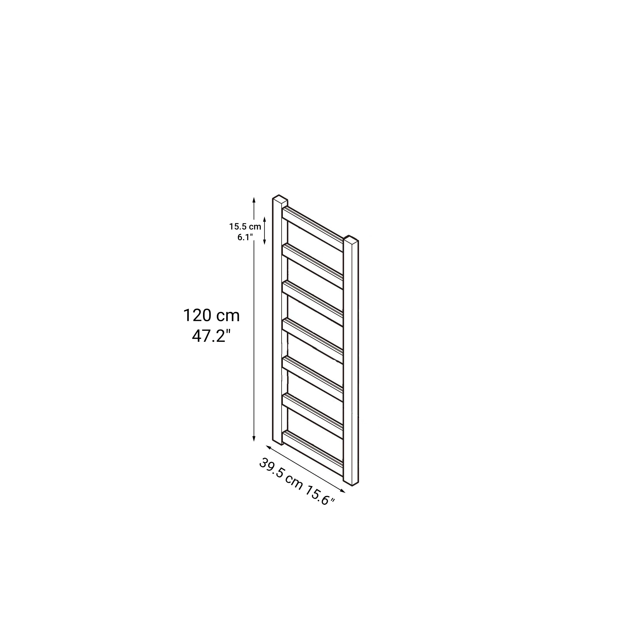 Pine Shelf Unit - Additional Frame - Medium - Image 2