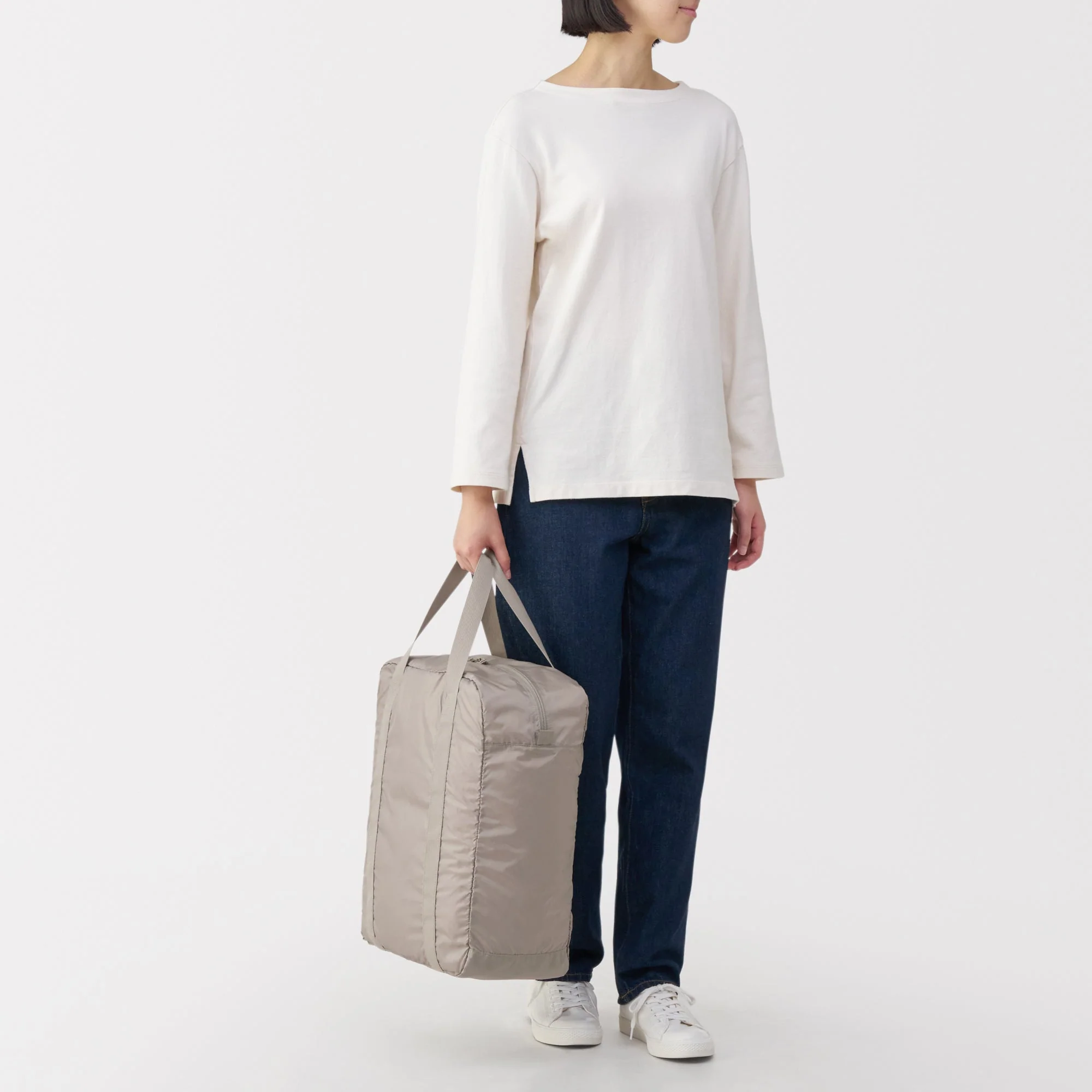 Pocketable Water Repellent Tall Boston Bag