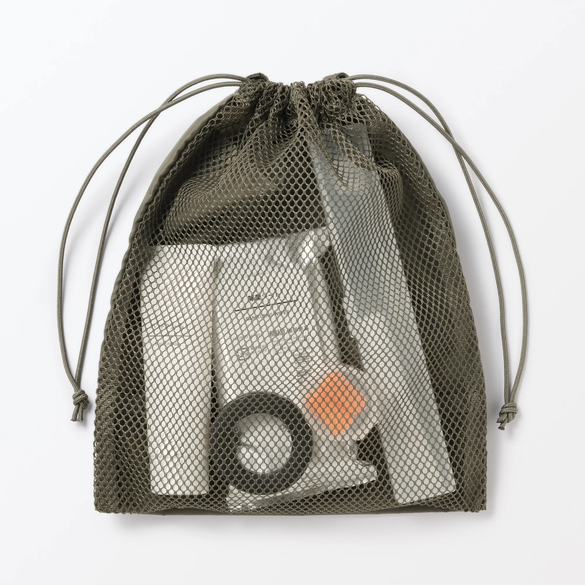 Polyester Mesh Drawstring Bag - Small - Image 8