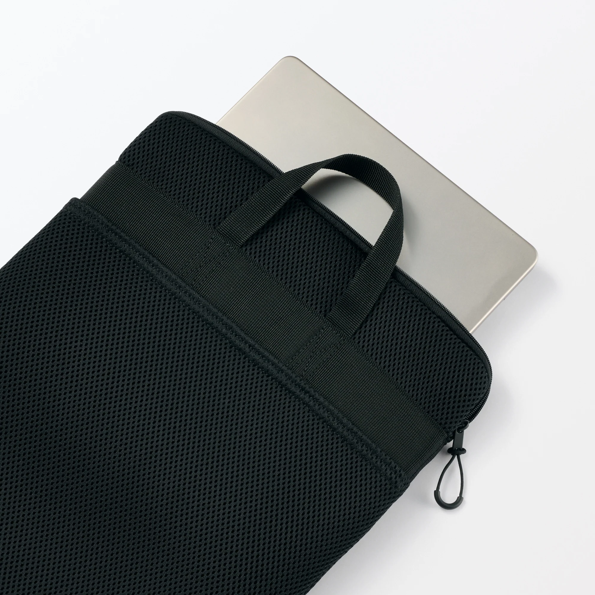 Polyester Vertical Cushioned Laptop Case - Black - Image 7