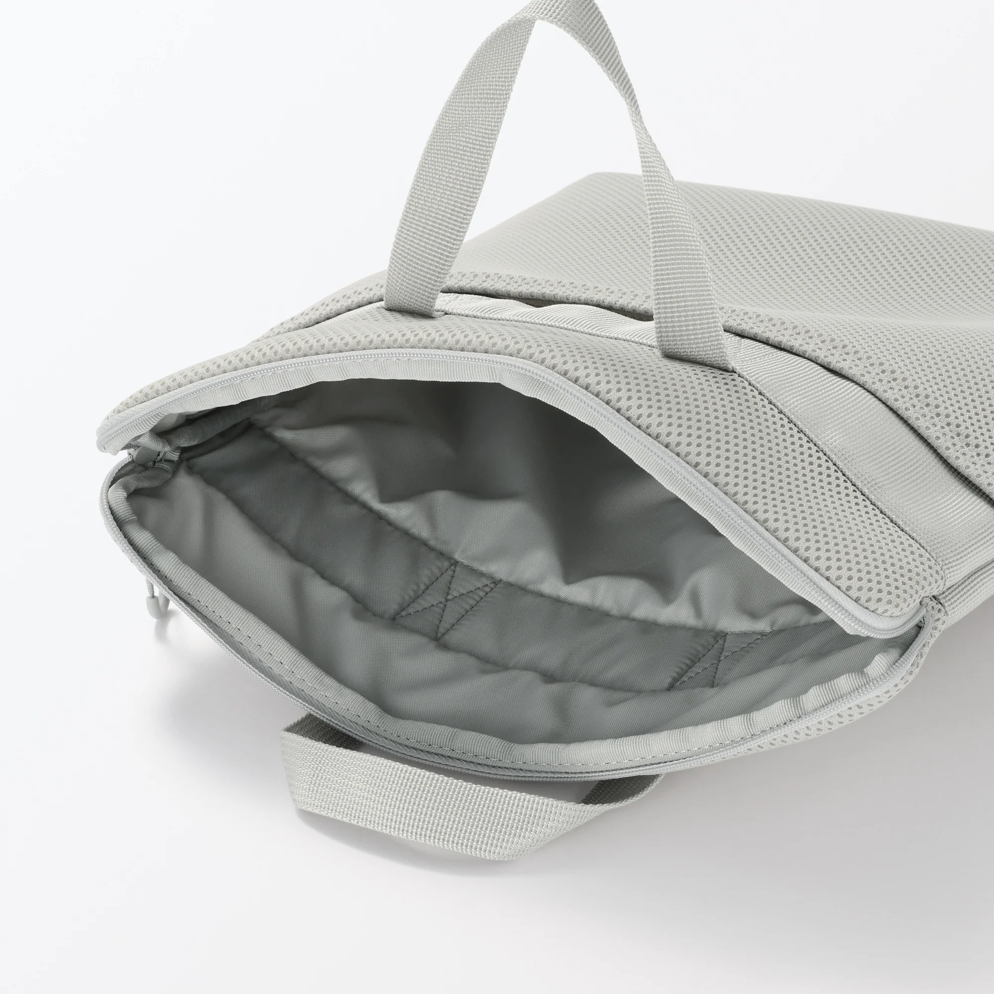 Polyester Vertical Cushioned Laptop Case - Grey - Image 4