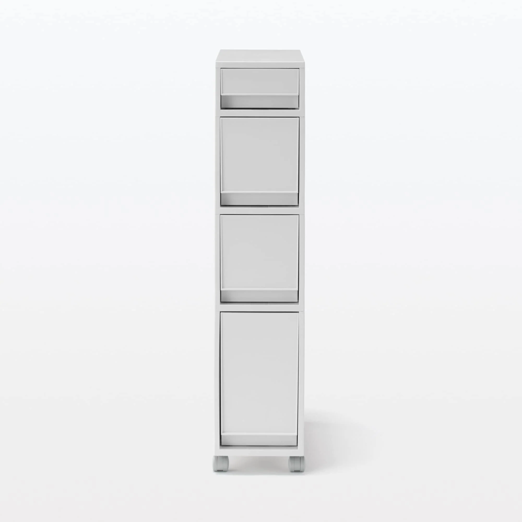 Polypropylene Stocker with Caster #2 - White Grey (4 Tier) - Image 3