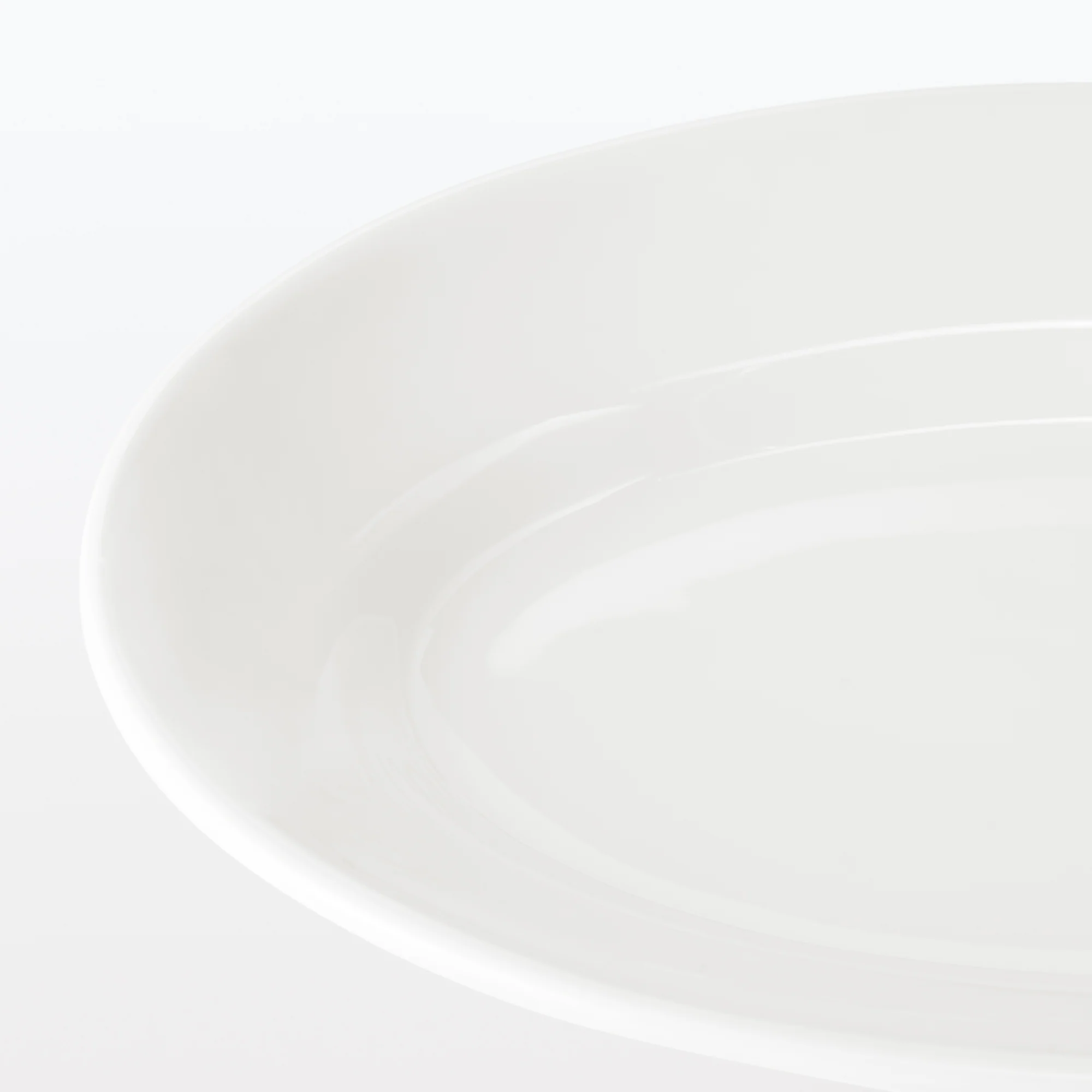 Porcelain Rimmed Oval Plate Medium - White - Image 5