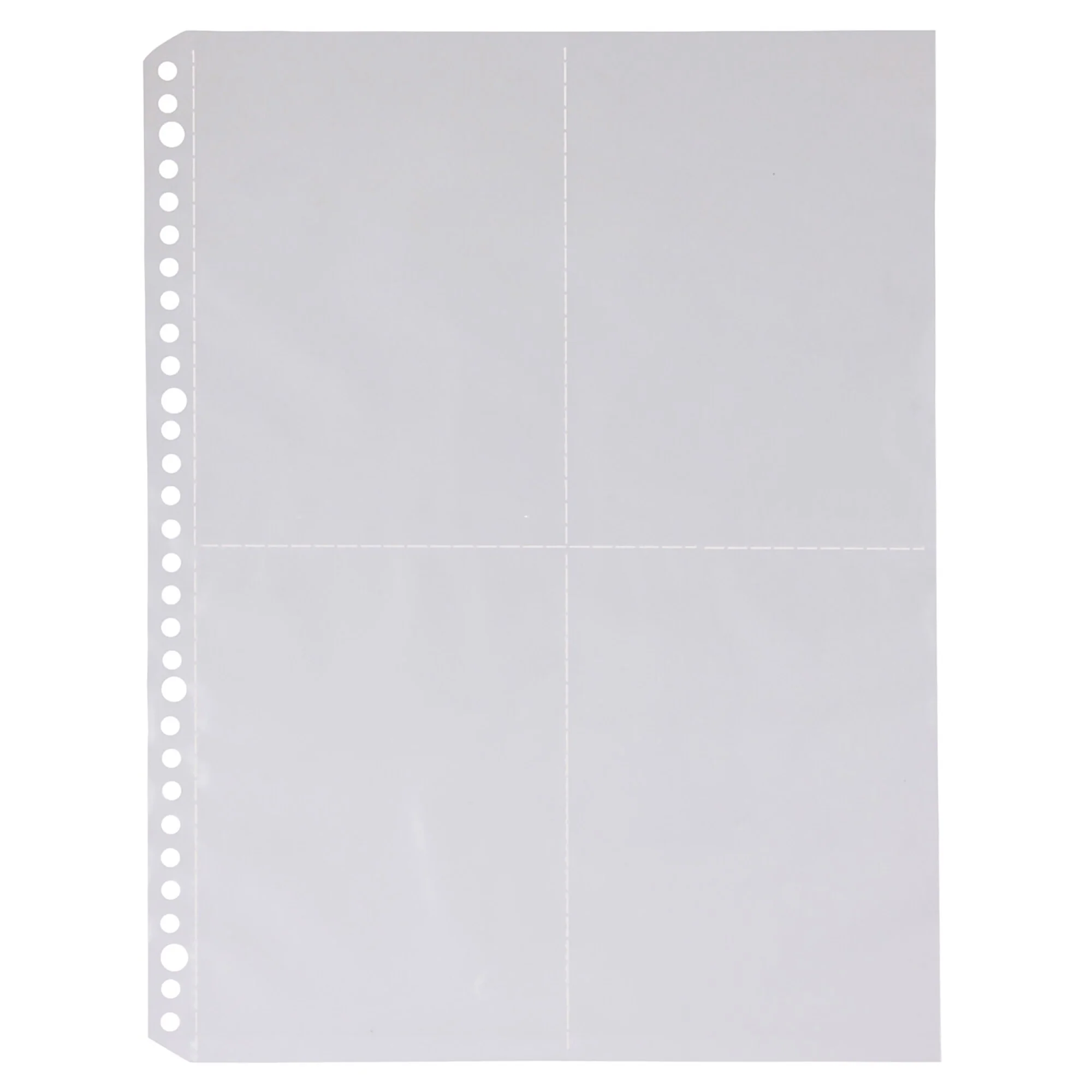 Punched Pockets Refill A4 for Postcard (10 Pack)