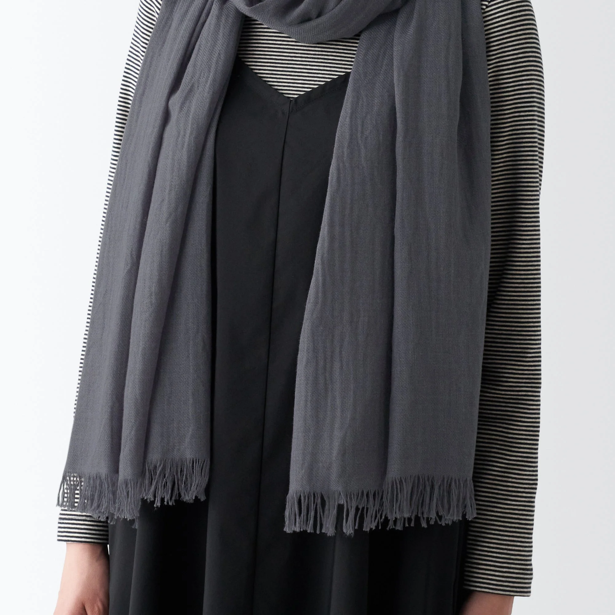 Recycled Polyester Cotton Blend Large Stole - Image 10