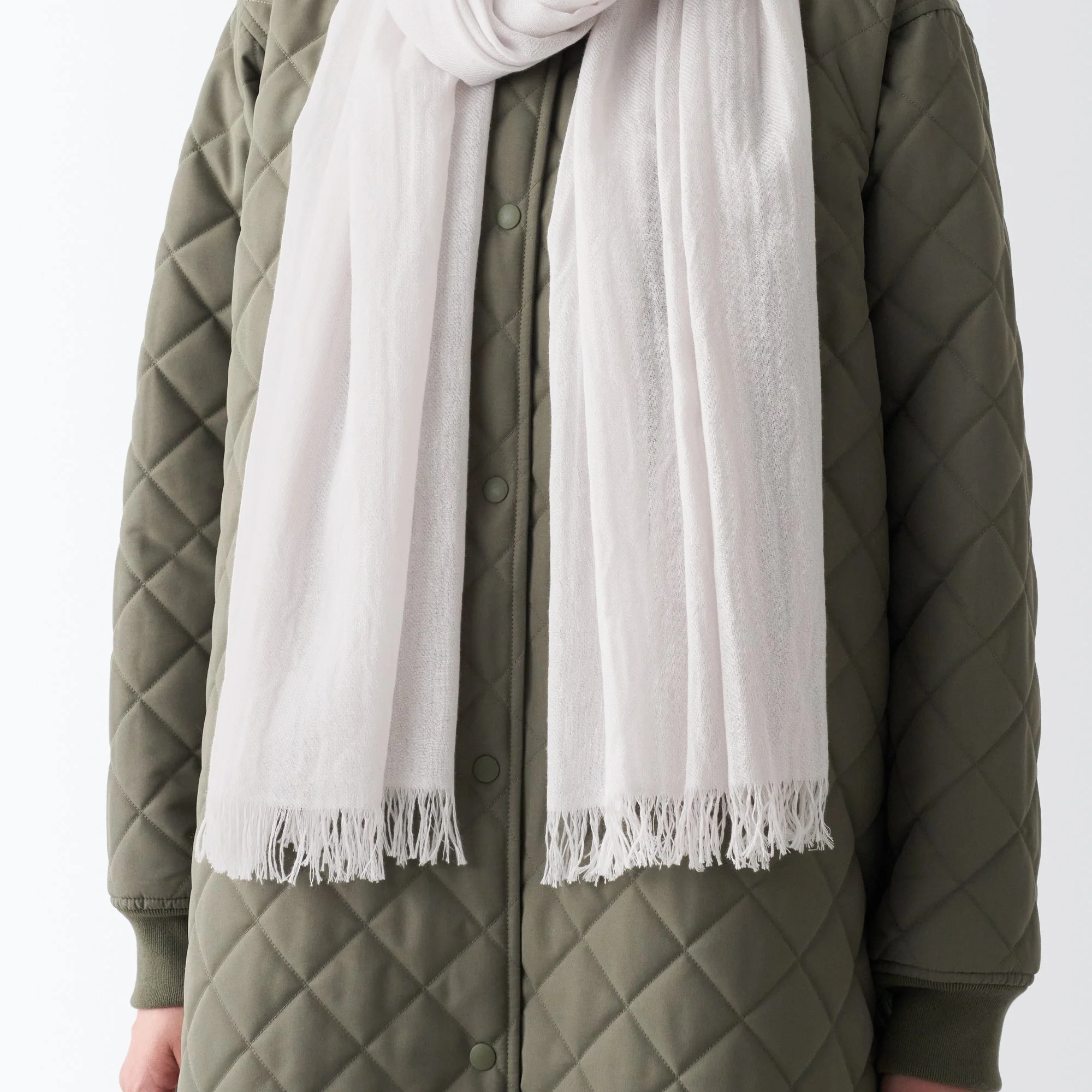 Recycled Polyester Cotton Blend Large Stole - Image 14