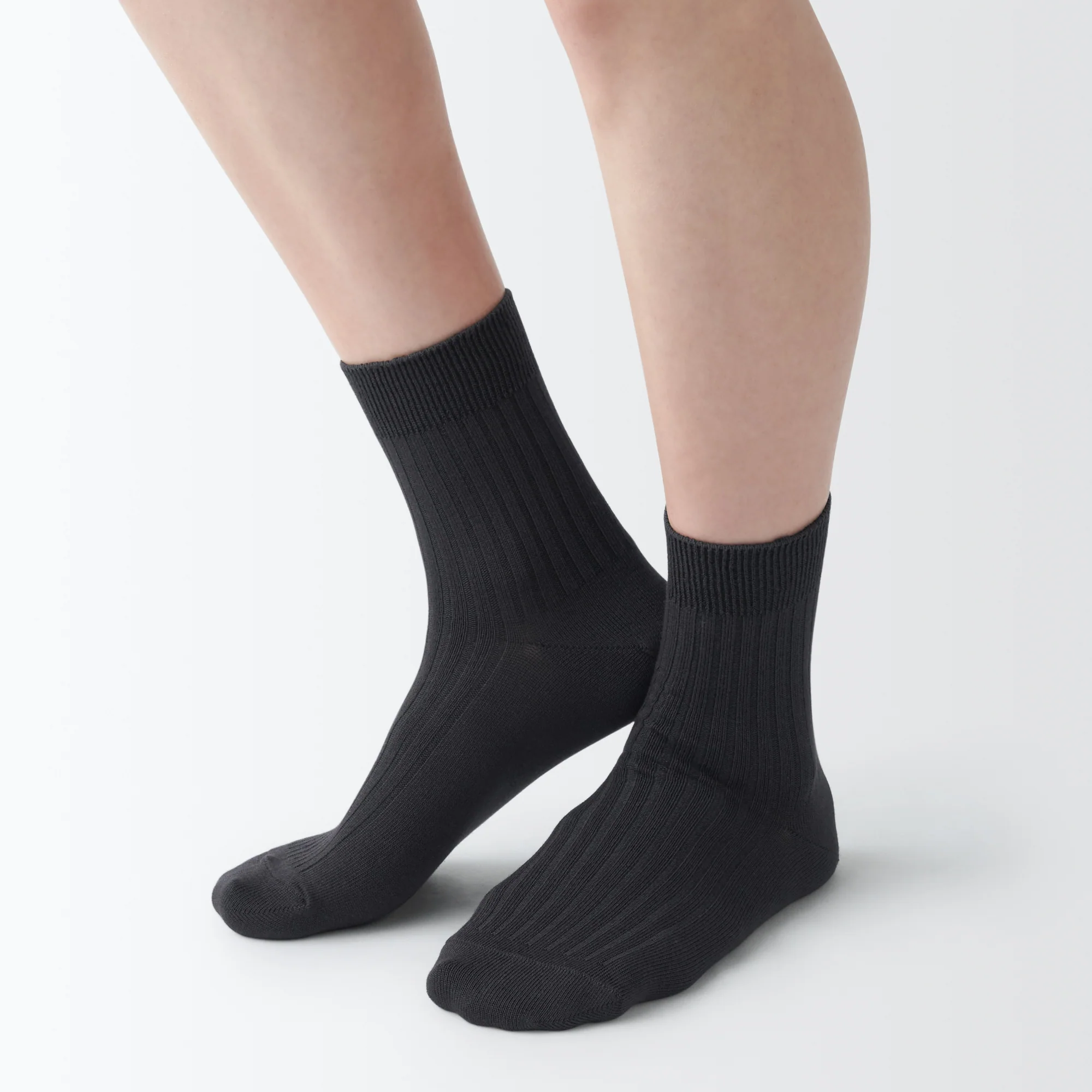 Right Angle Loose Top Rib Short Socks
