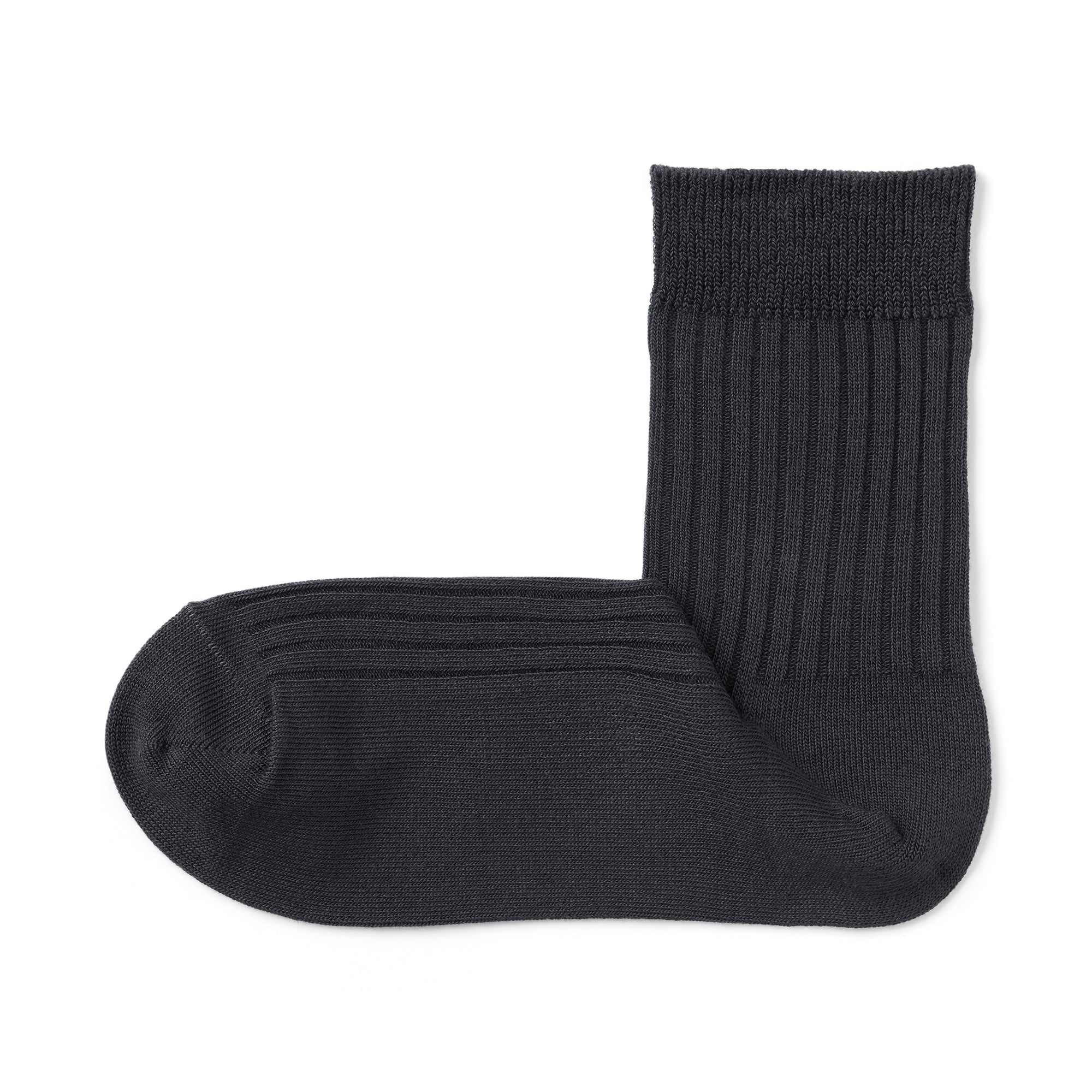 Right Angle Loose Top Rib Short Socks - Image 2