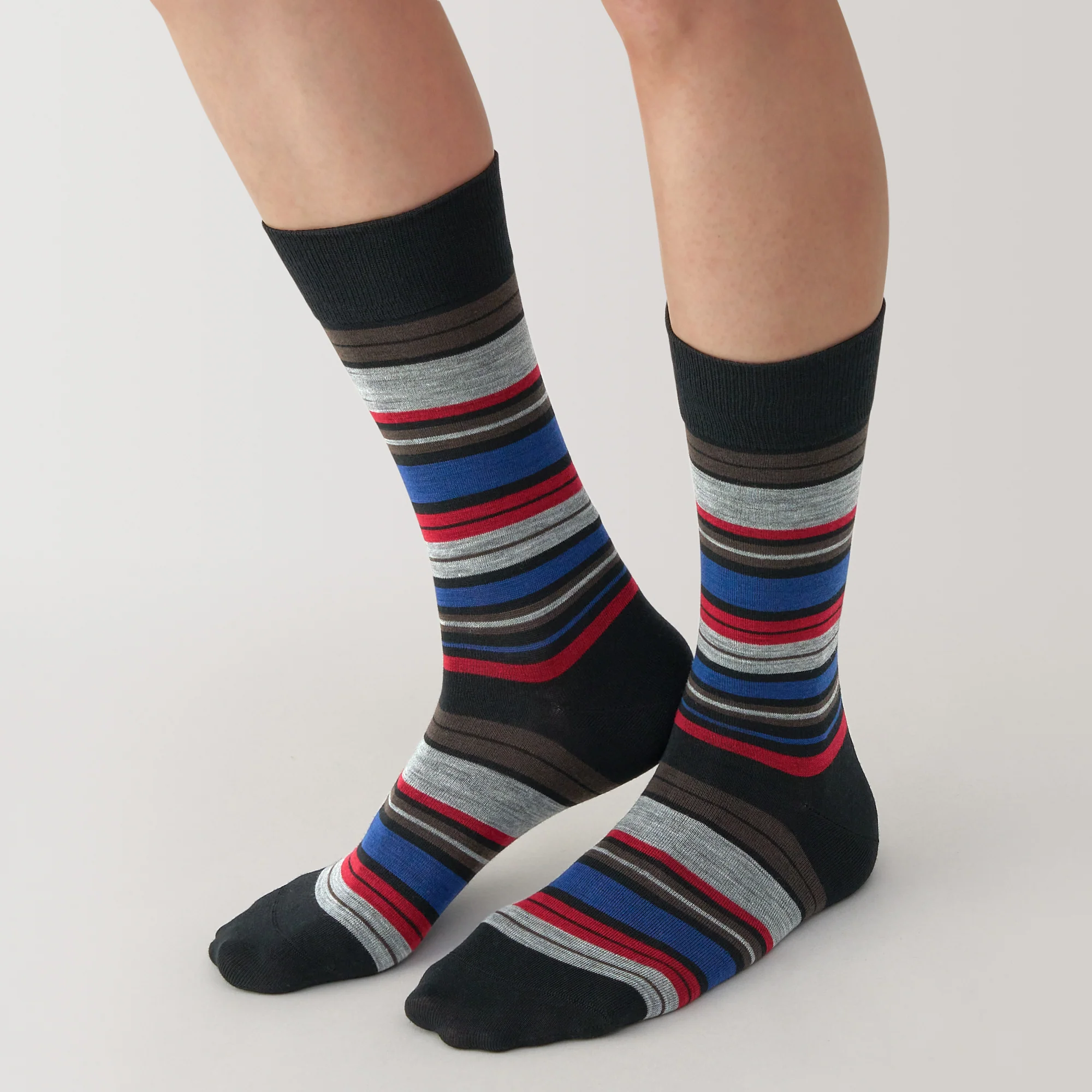 Right Angle Lustrous Wool Mix Thin Socks - Image 2