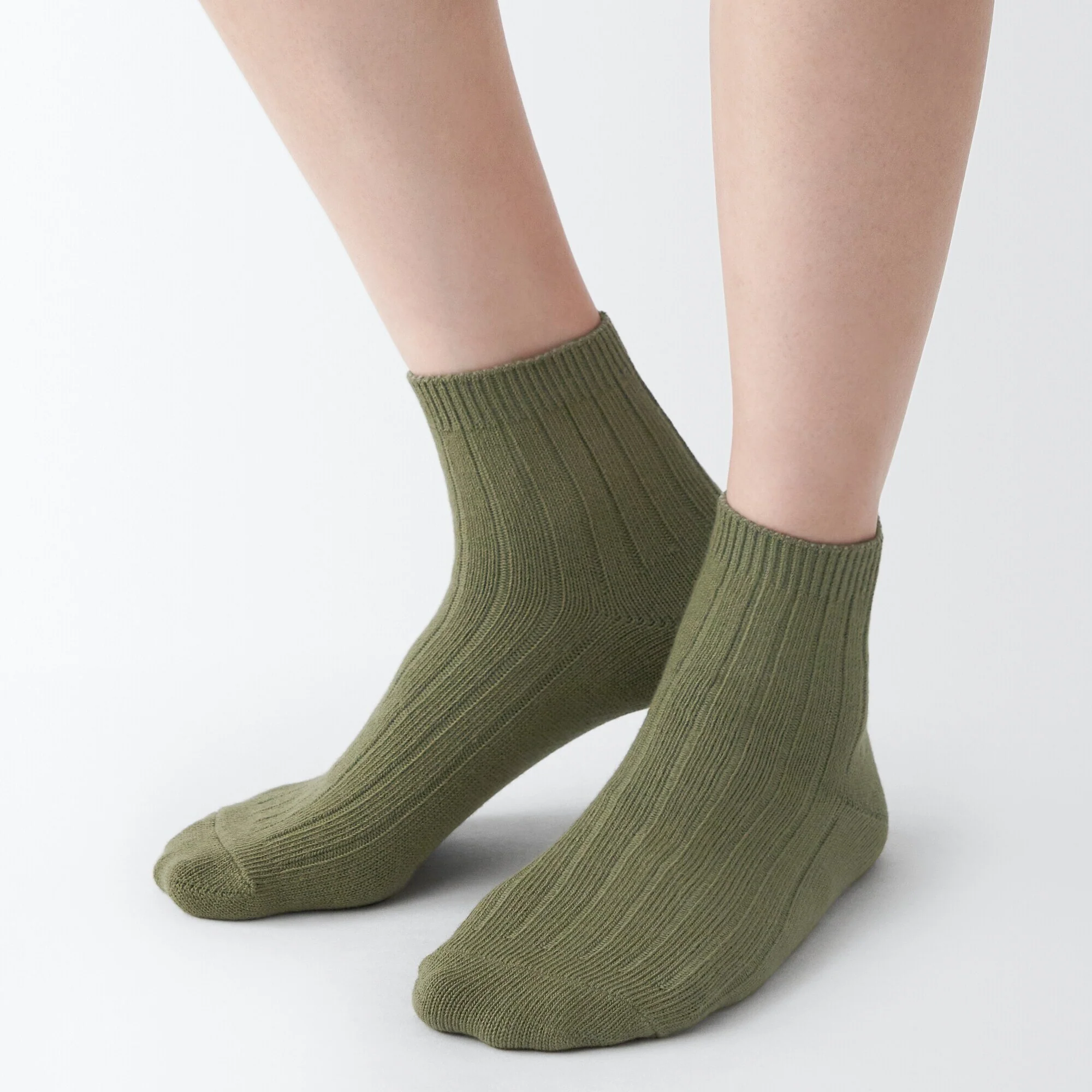 Right Angle Ribbed Short Socks - Image 8