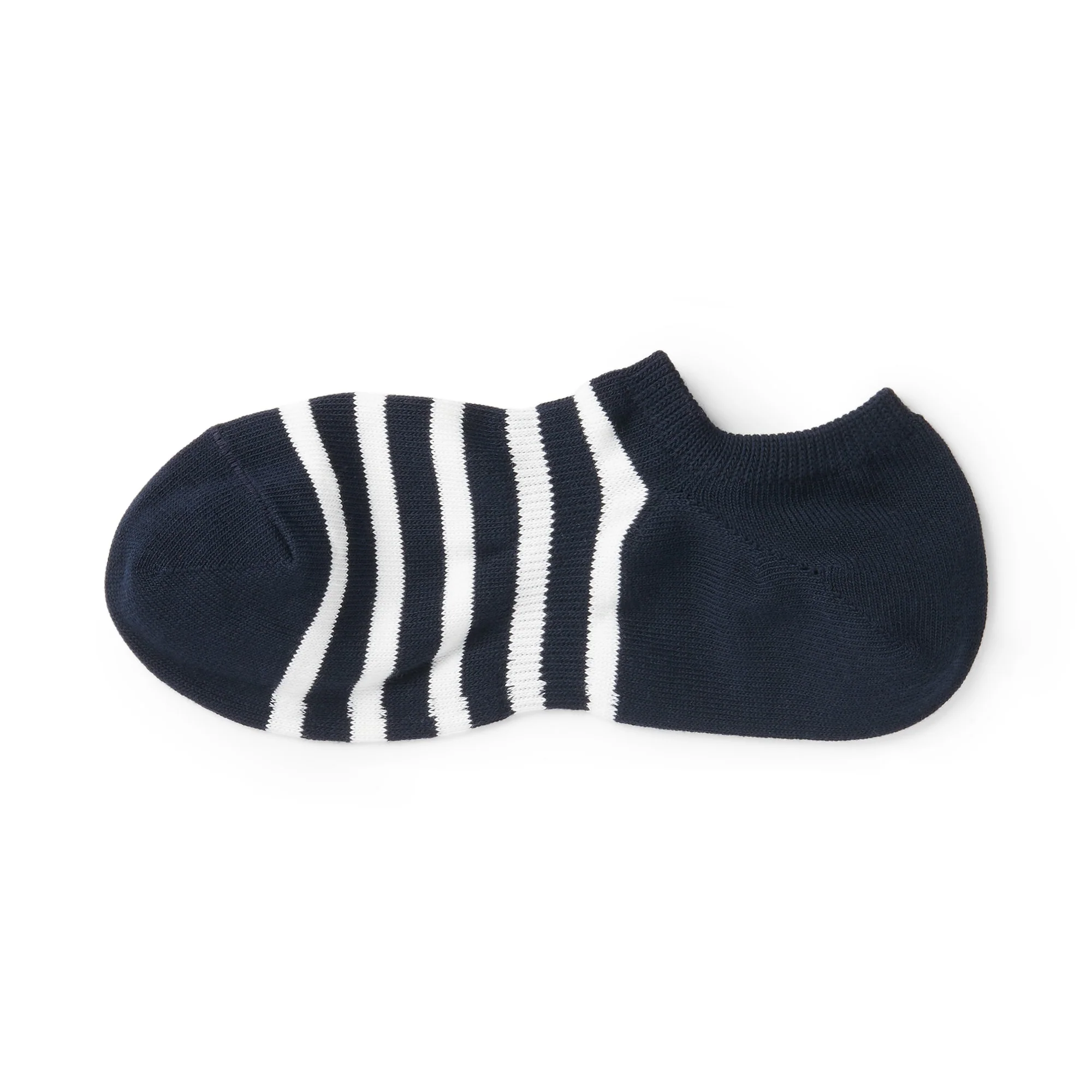 Right Angle Striped Sneaker Socks