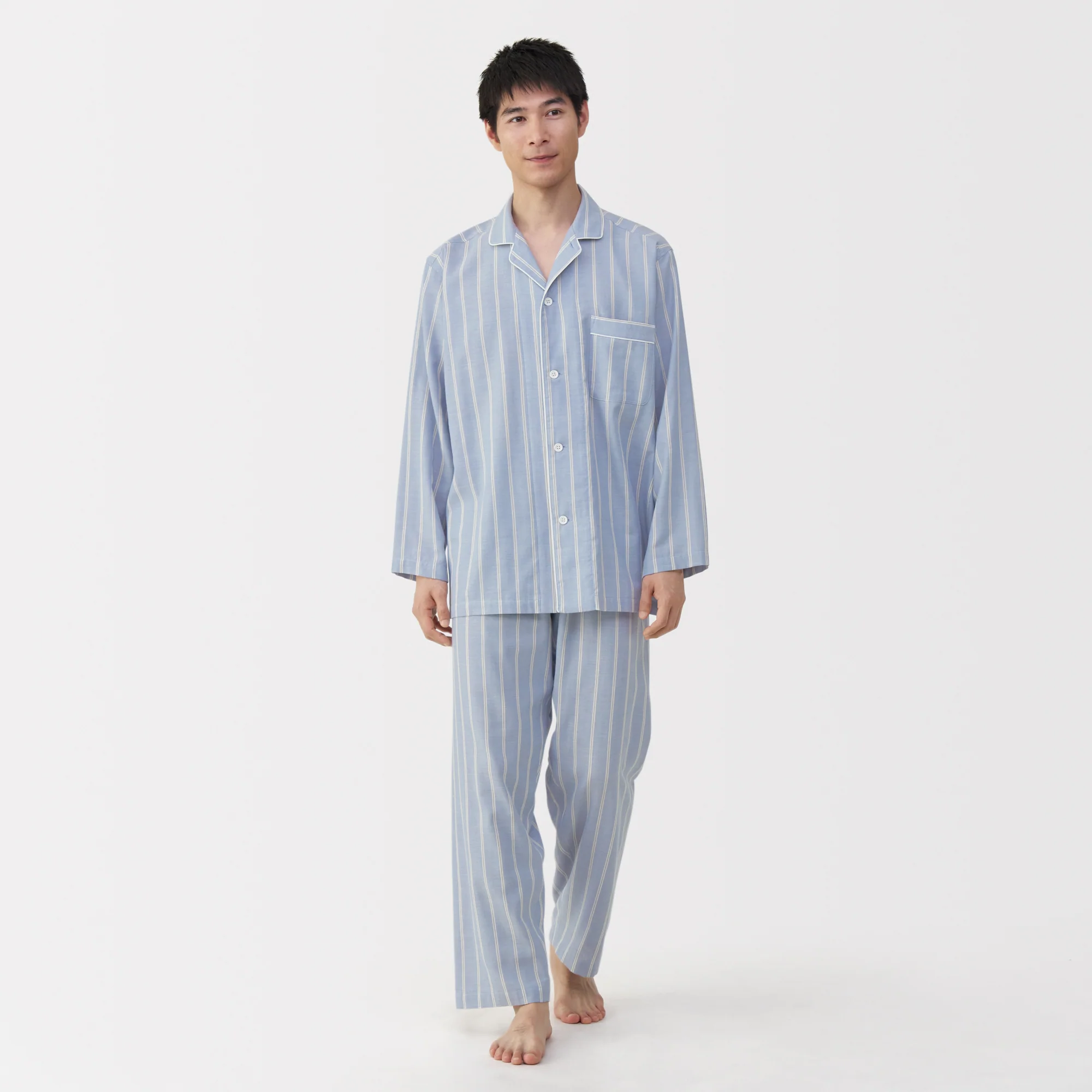 Side Seamless Double Gauze Pajamas - Image 45