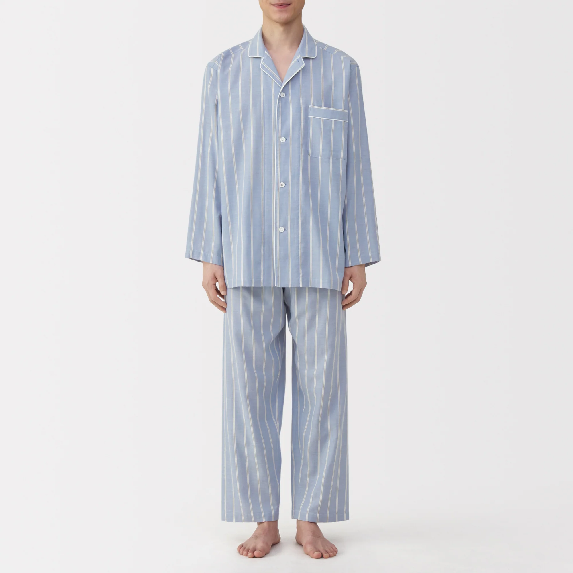 Side Seamless Double Gauze Pajamas - Image 46