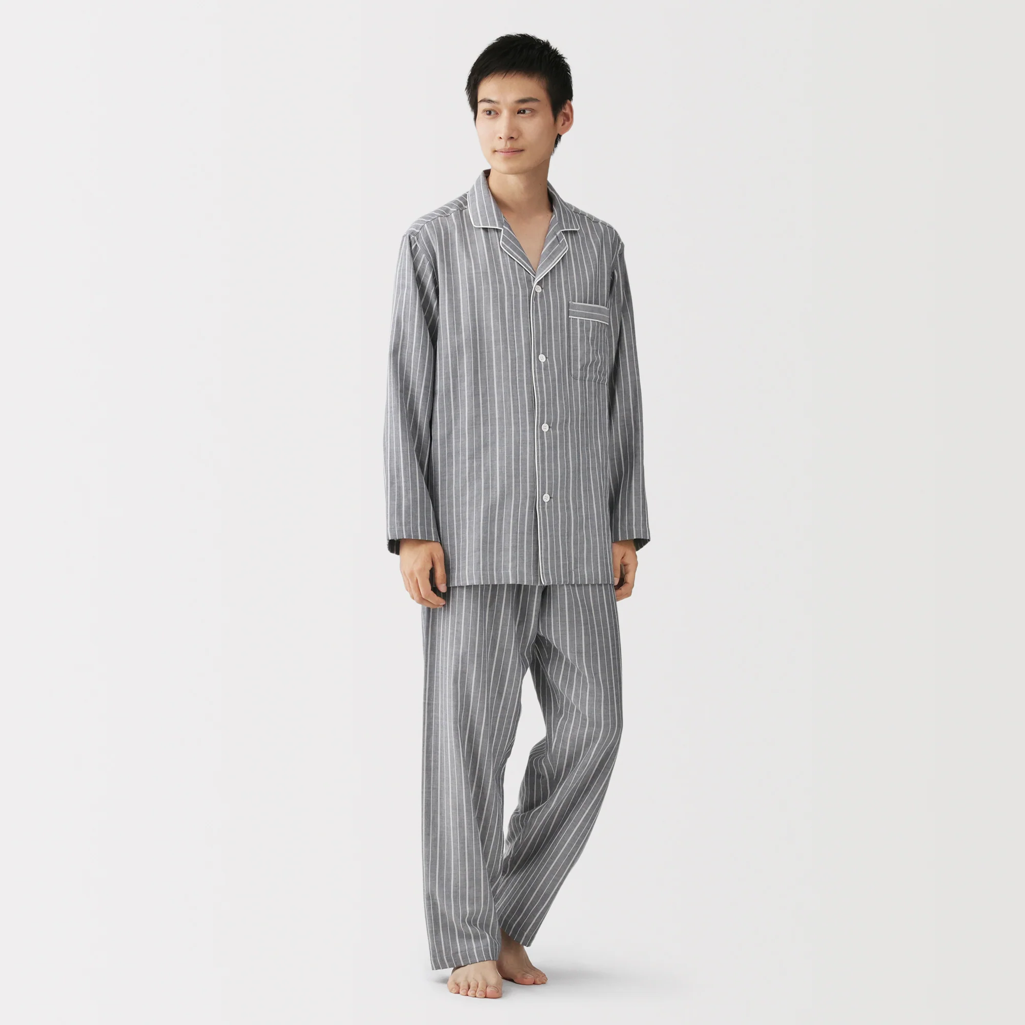 Side Seamless Double Gauze Pajamas - Image 3