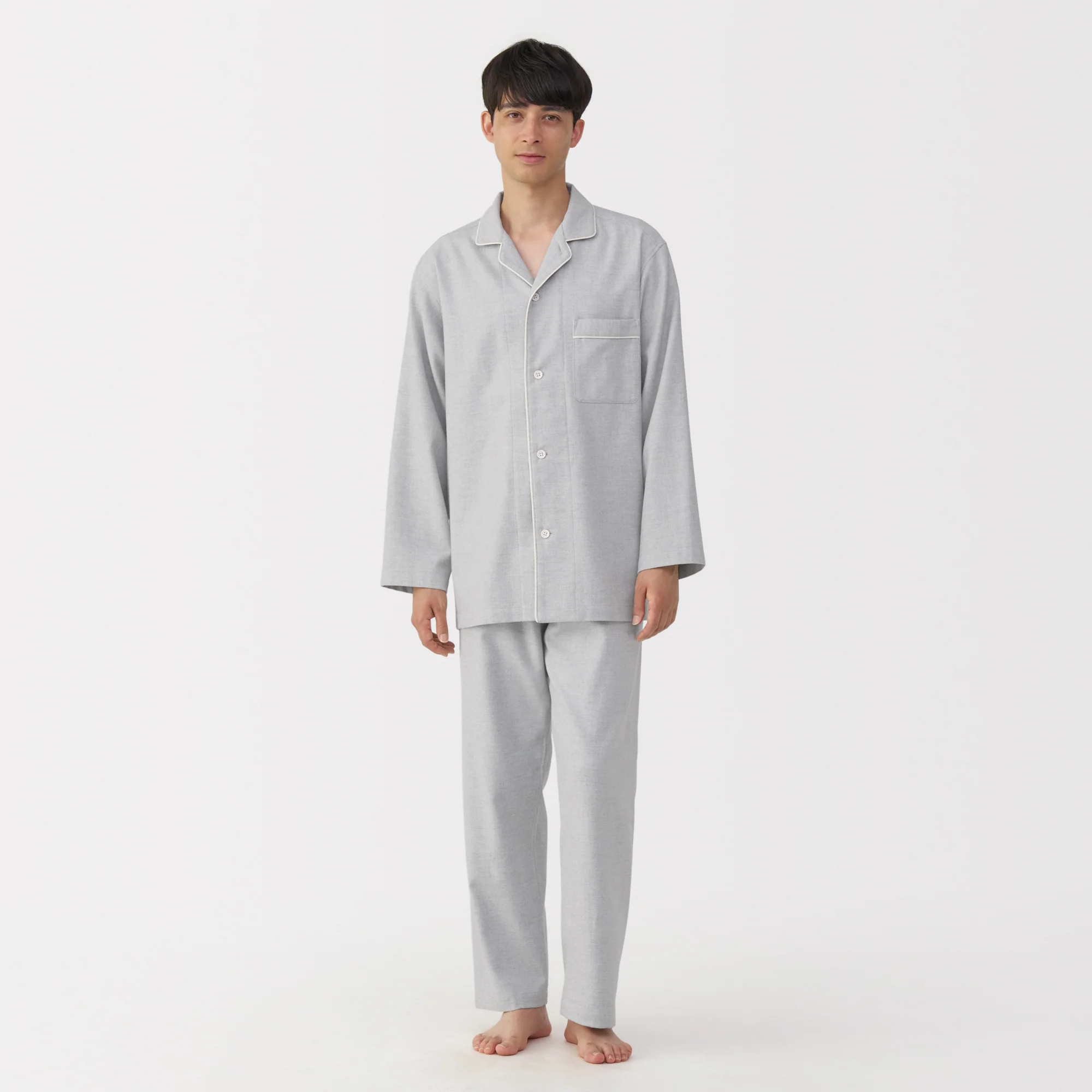 Side Seamless Flannel Pajamas - Image 16