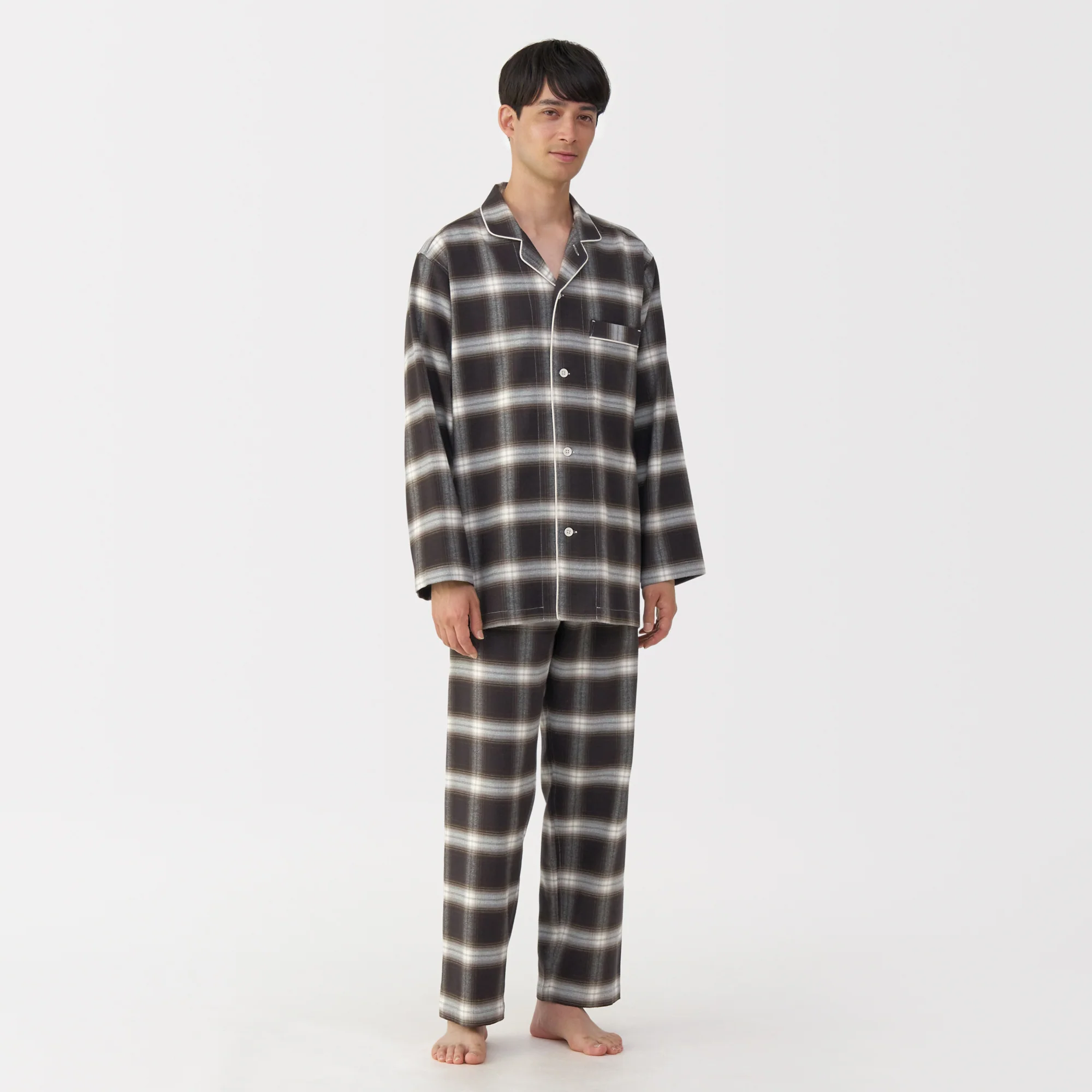 Side Seamless Flannel Pajamas - Image 42