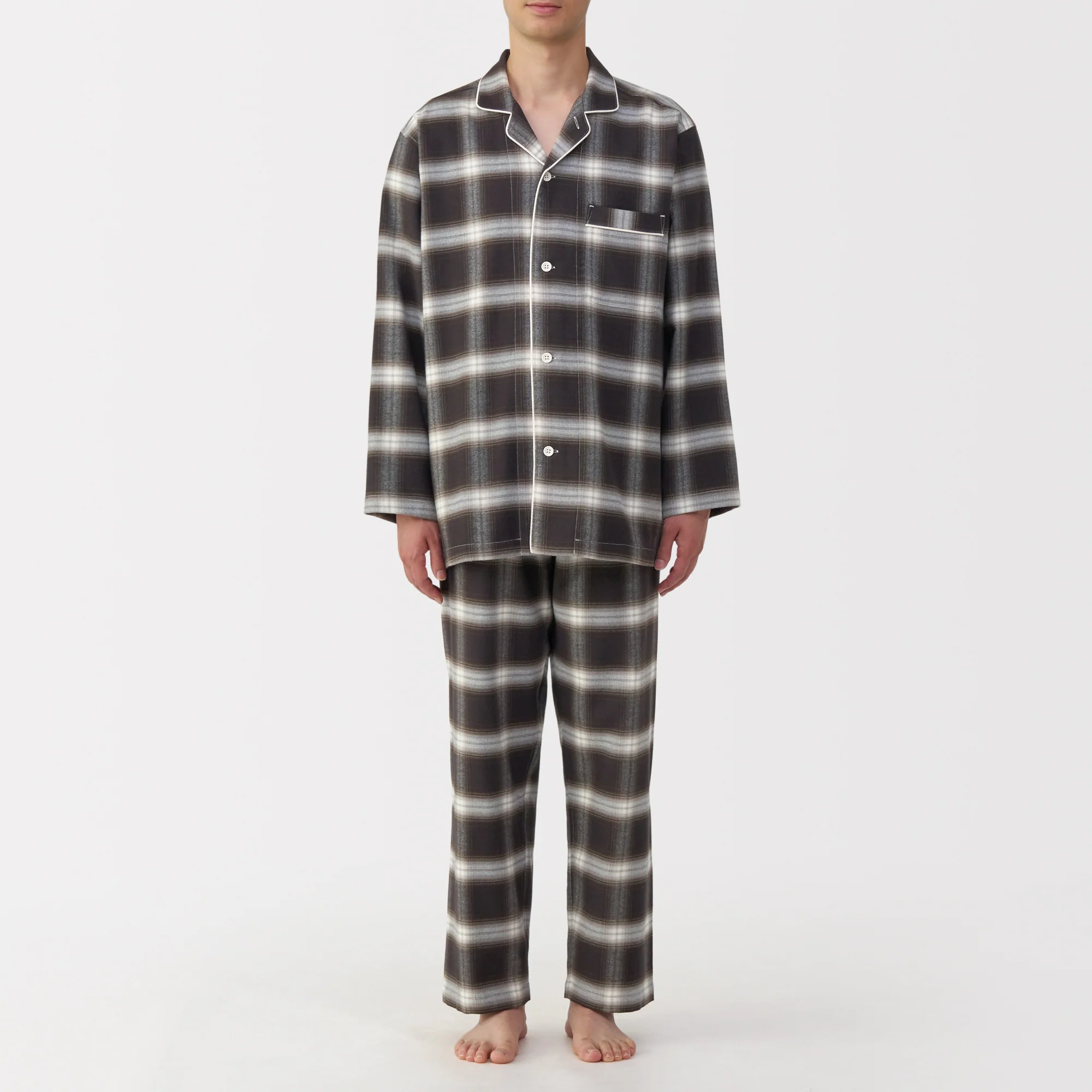 Side Seamless Flannel Pajamas - Image 43