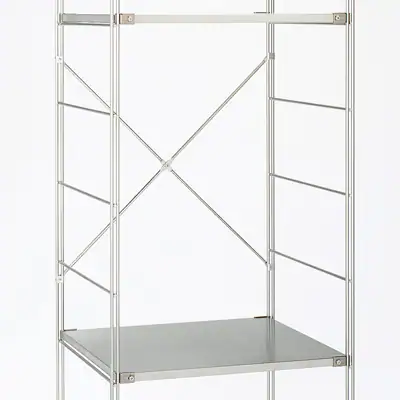 SUS Shelving Unit Stainless Steel Cross Bar - Wide (84 cm) - Image 2