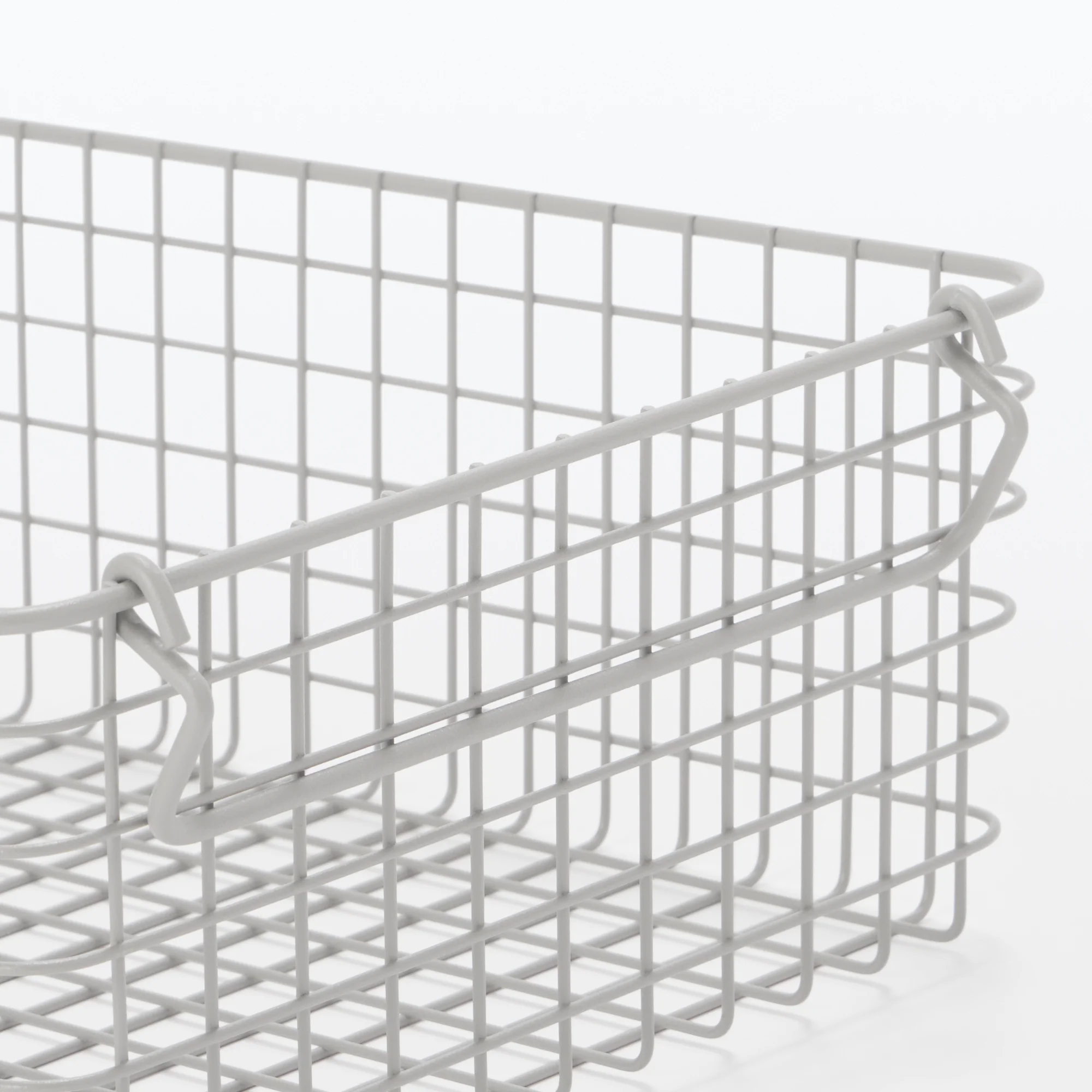 Steel Pipe Storage Rack Basket Set - Warm Grey - Image 4