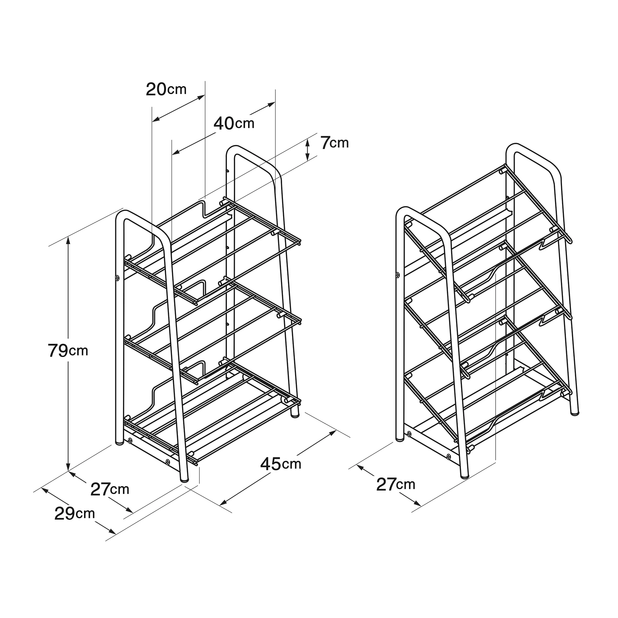 Steel Pipe Storage Rack - Warm Grey - Image 15