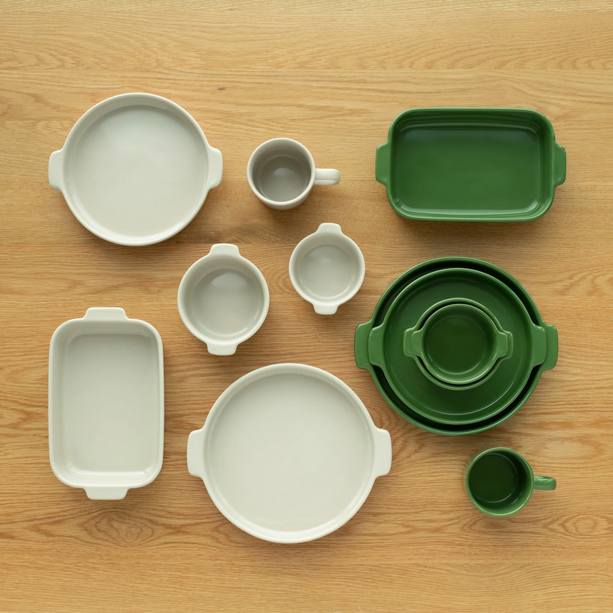Stoneware Baking Dish Oven Tray - Green - Image 6