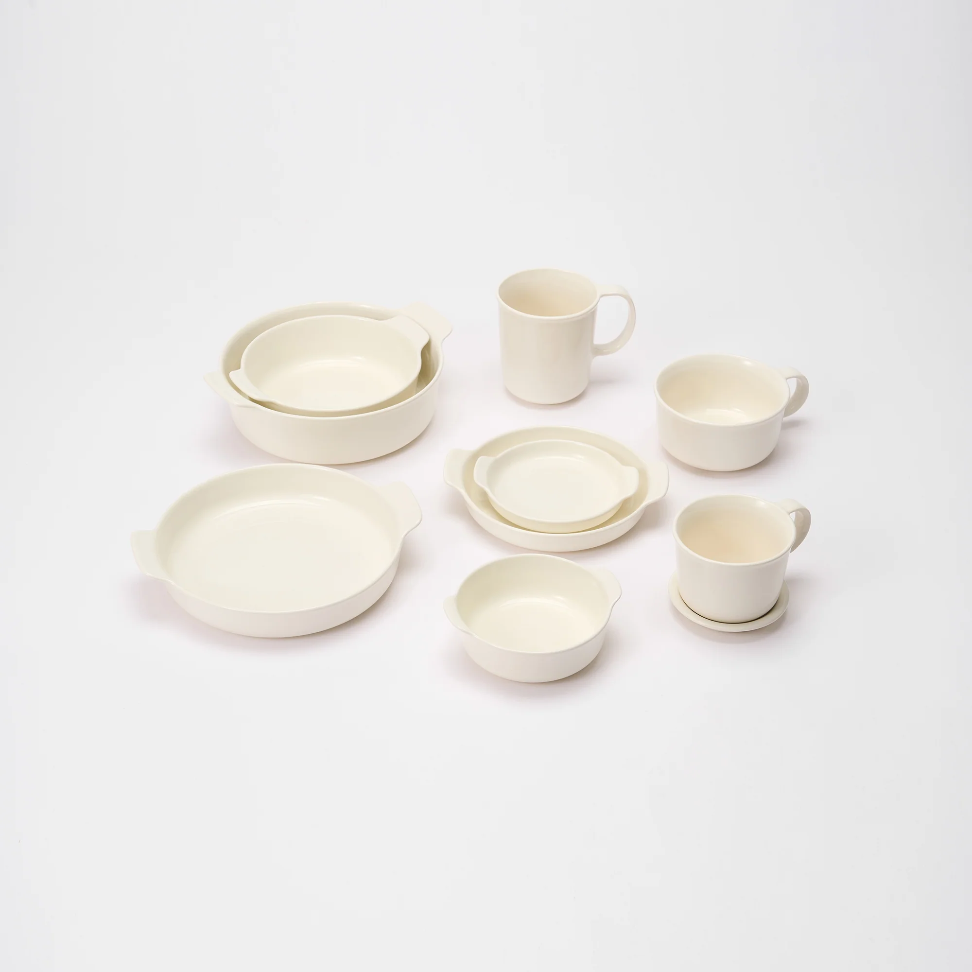 Stoneware Bowl (Dia. 20.9 cm) - Off White - Image 8