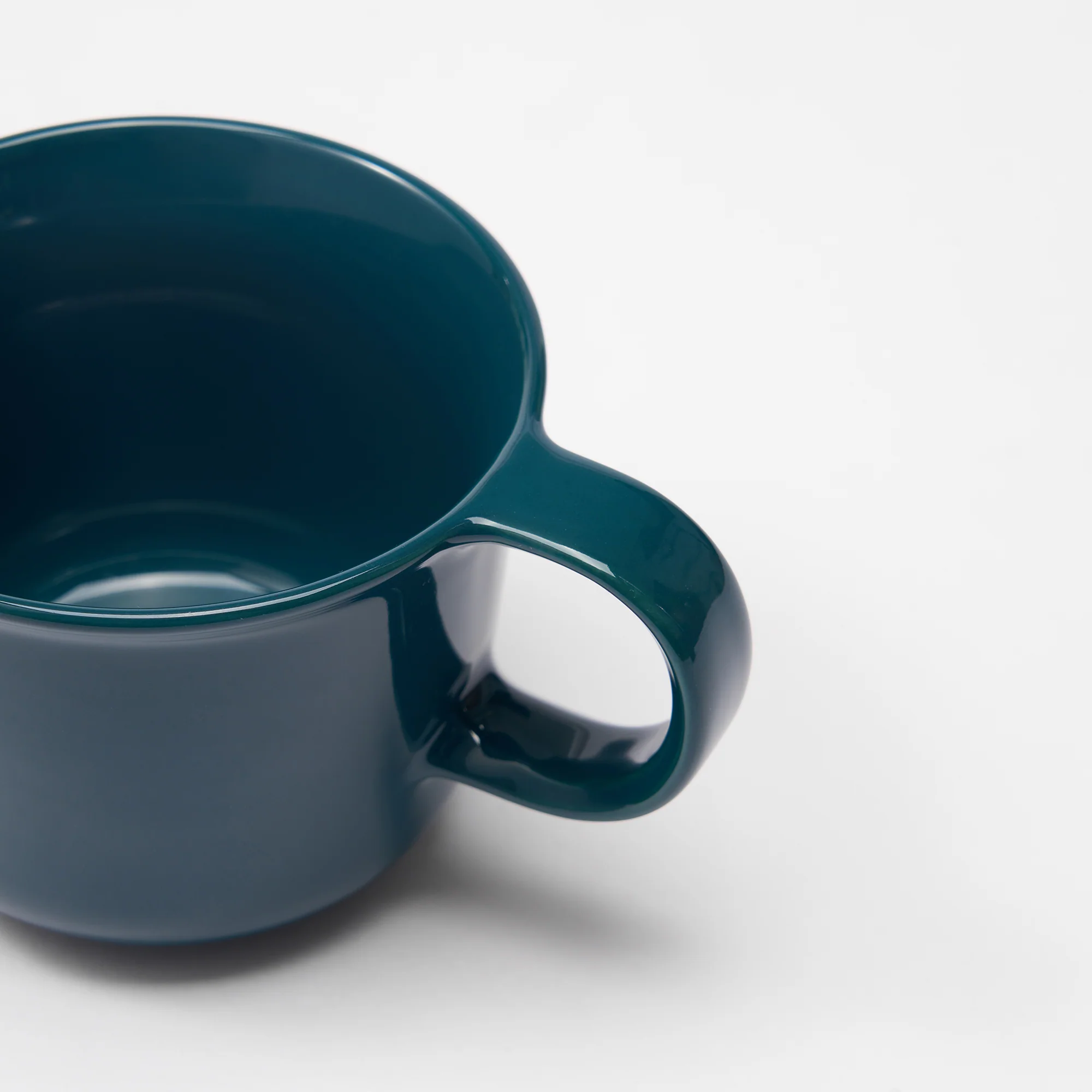 Stoneware Mug Cup (330 ml) - Dark Blue - Image 5
