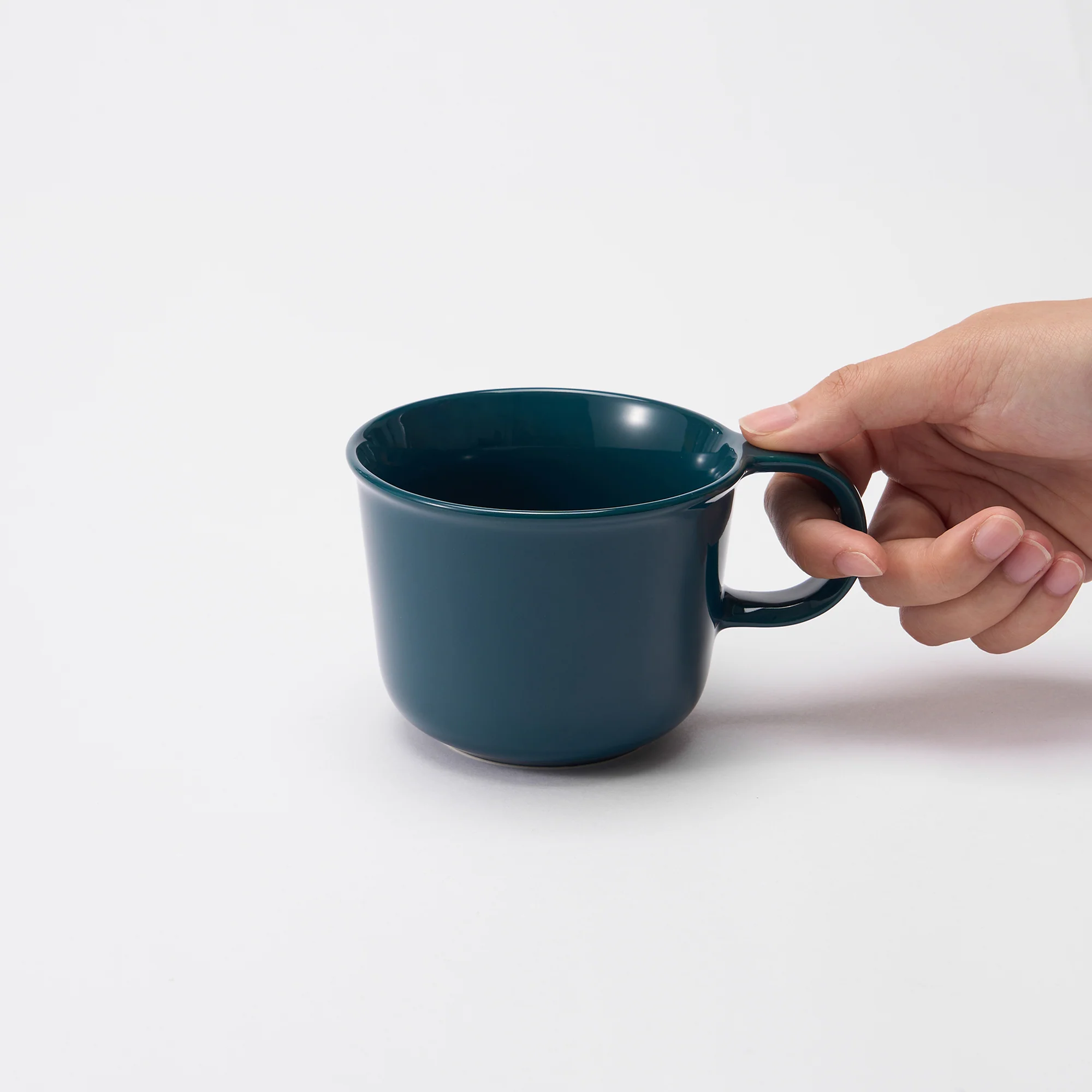 Stoneware Mug Cup (330 ml) - Dark Blue - Image 6