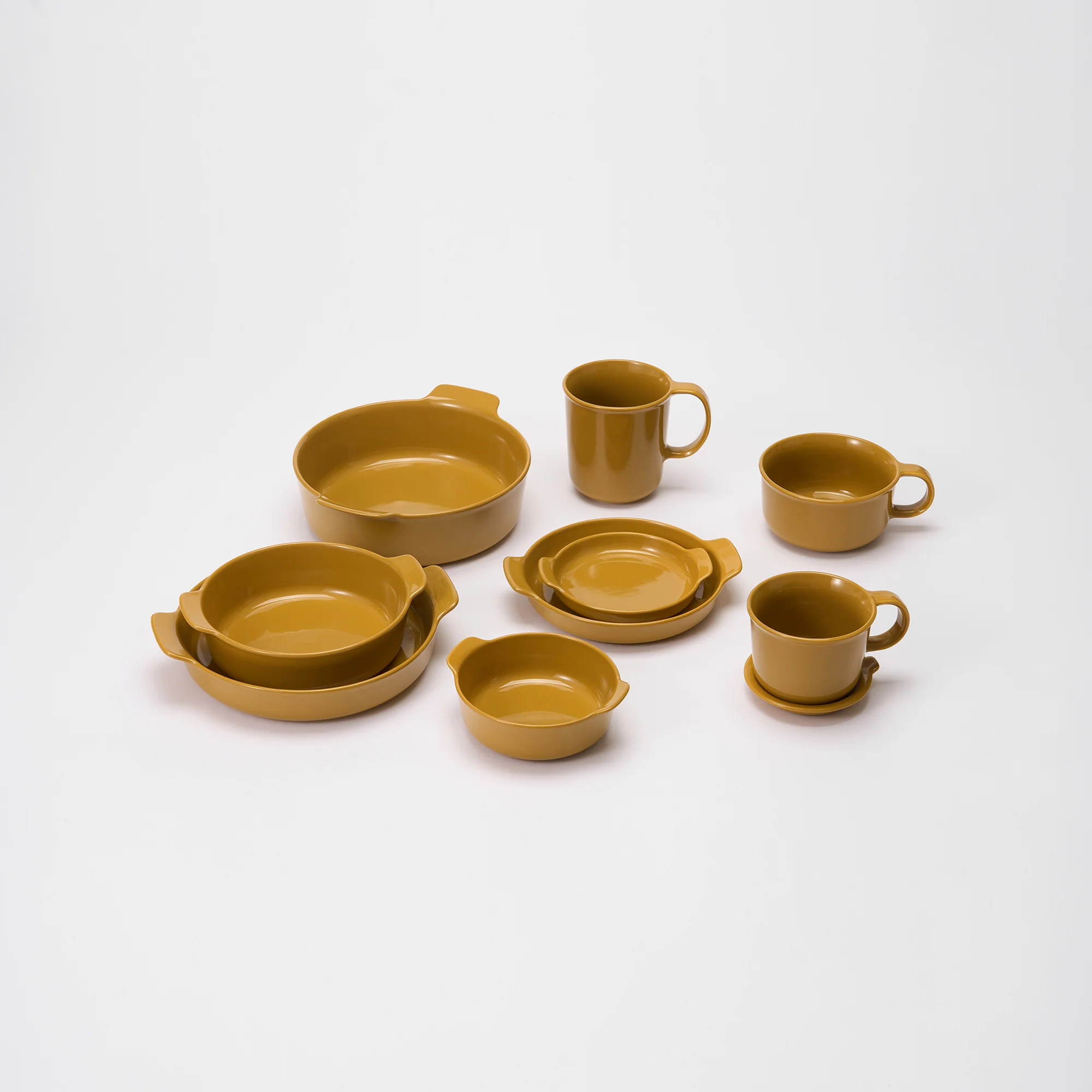 Stoneware Mug Cup (490 ml) - Mustard Yellow - Image 11