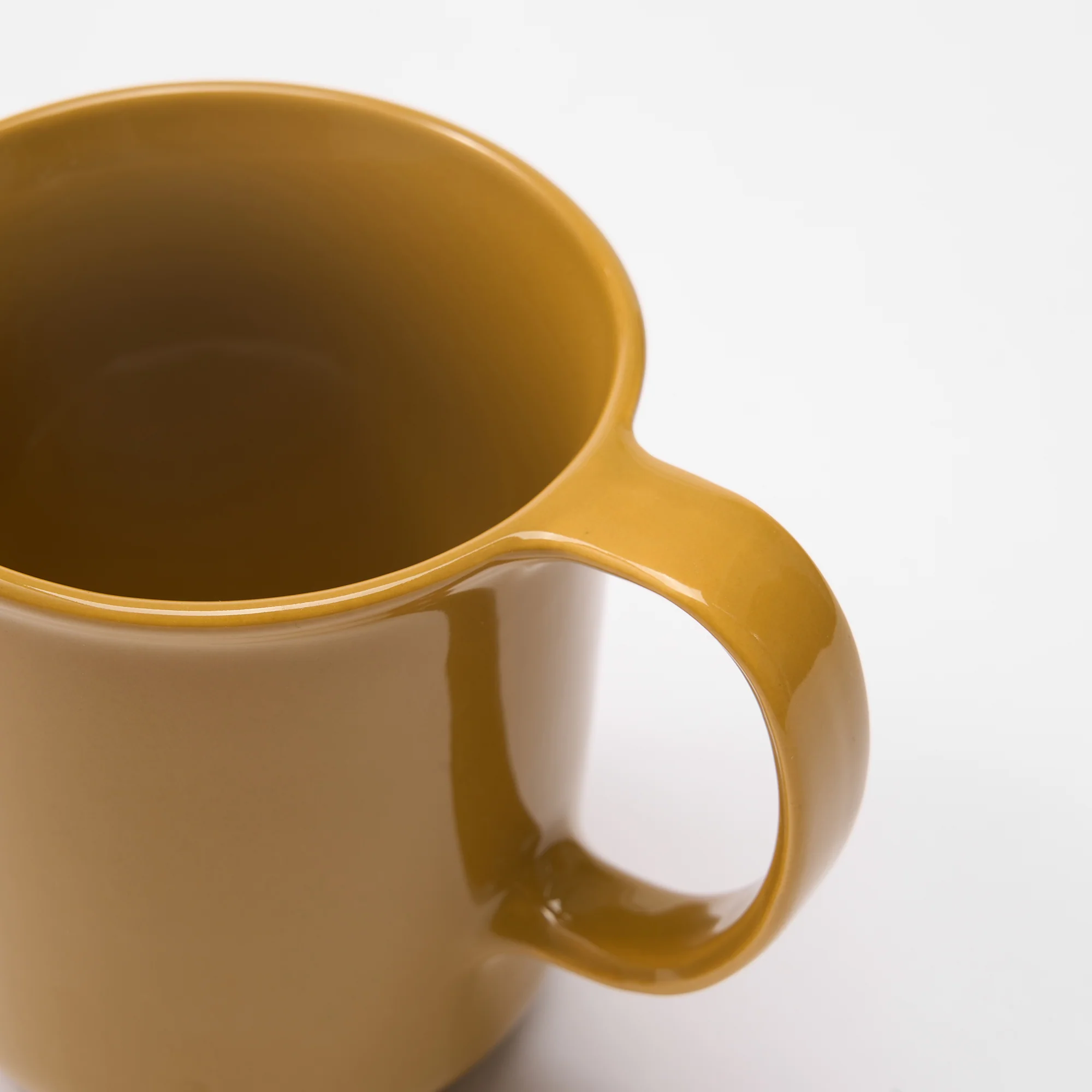 Stoneware Mug Cup (490 ml) - Mustard Yellow - Image 5