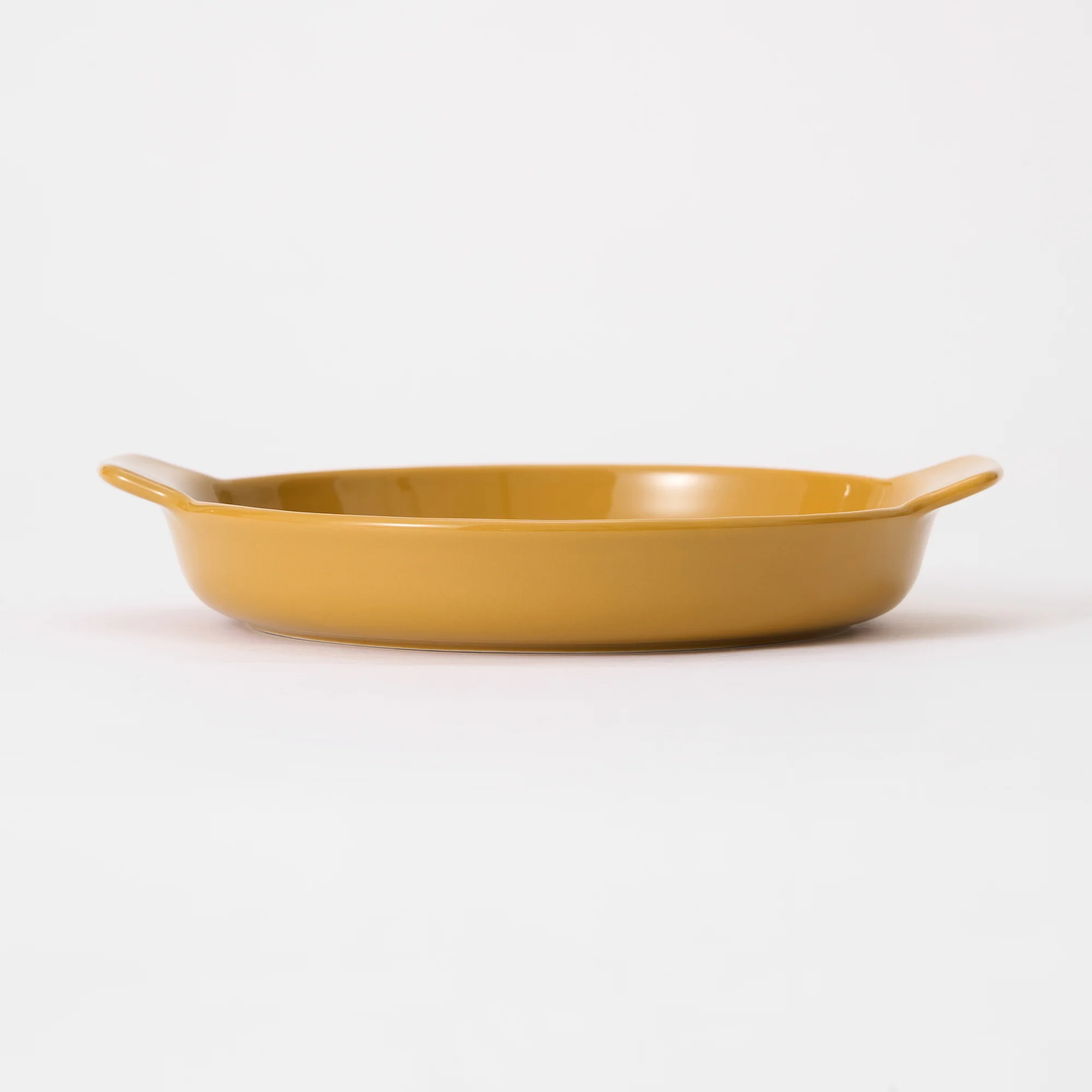 Stoneware Plate (Dia. 17 cm) - Mustard Yellow - Image 3