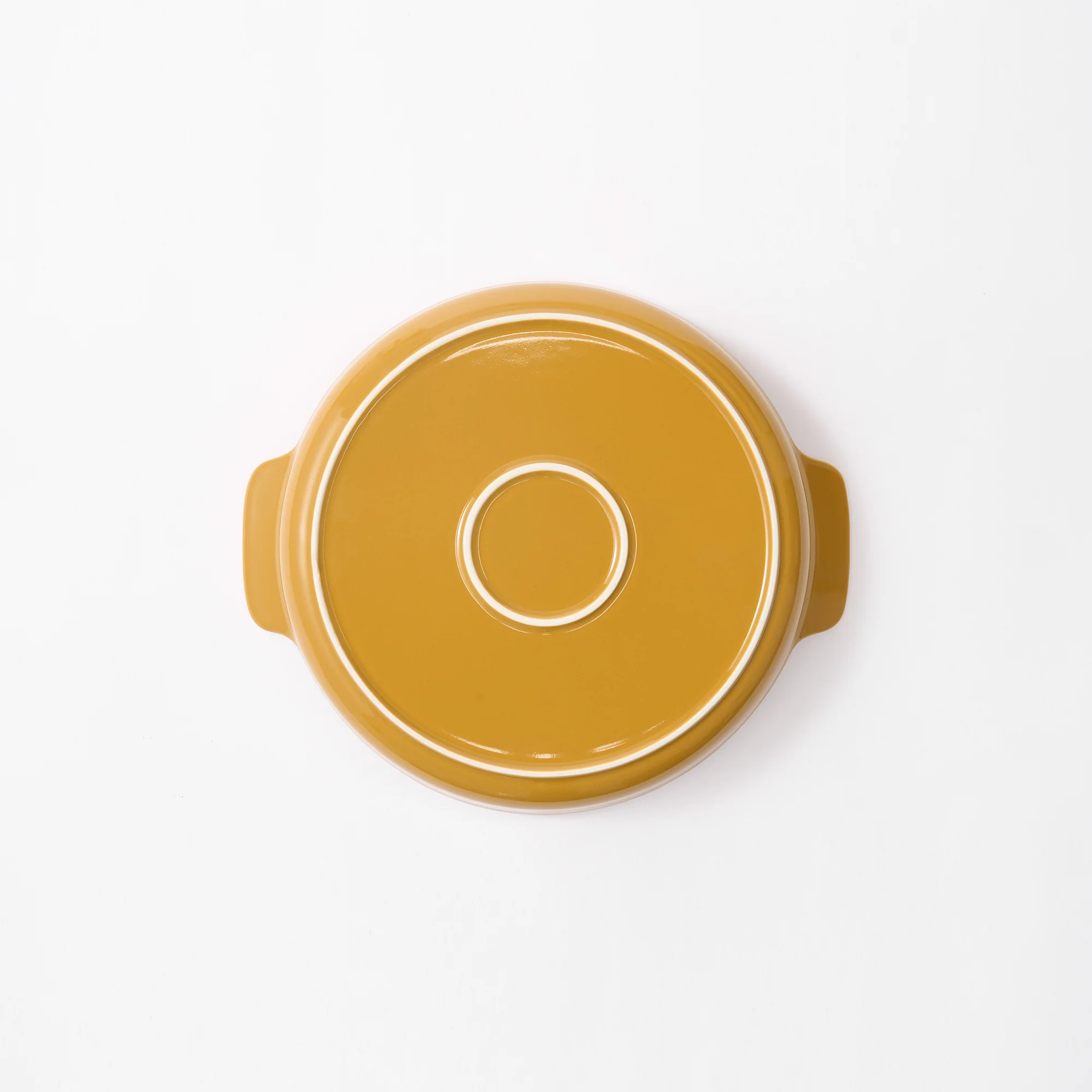 Stoneware Plate (Dia. 17 cm) - Mustard Yellow - Image 5