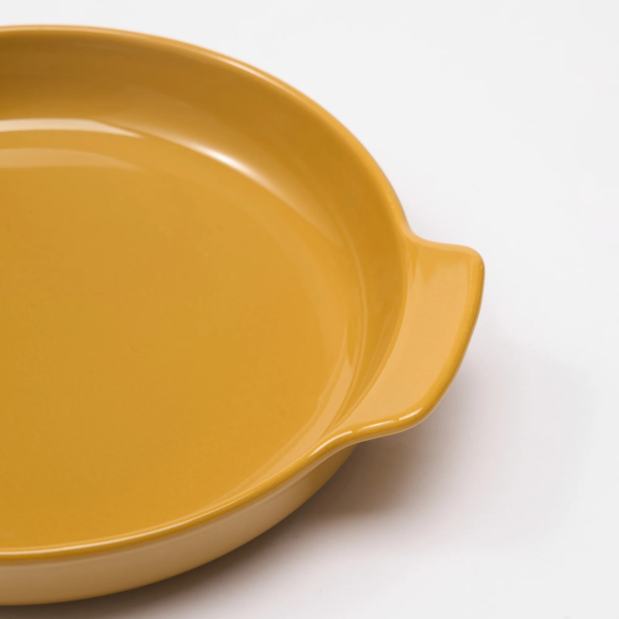 Stoneware Plate (Dia. 17 cm) - Mustard Yellow - Image 6