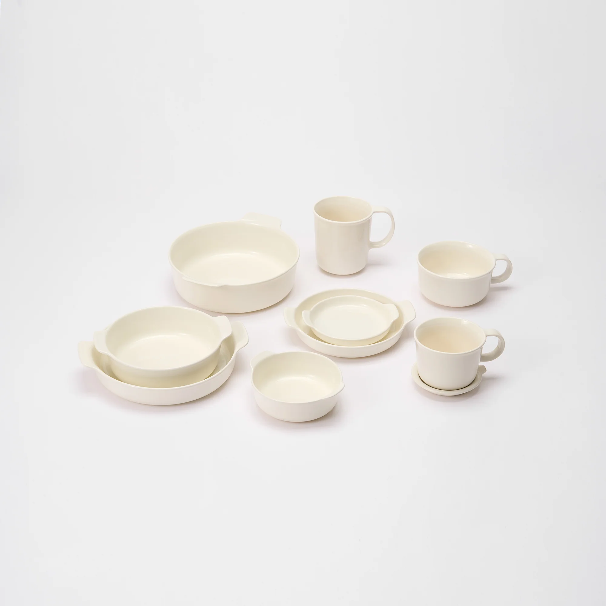 Stoneware Plate (Dia. 17 cm) - Off White - Image 7