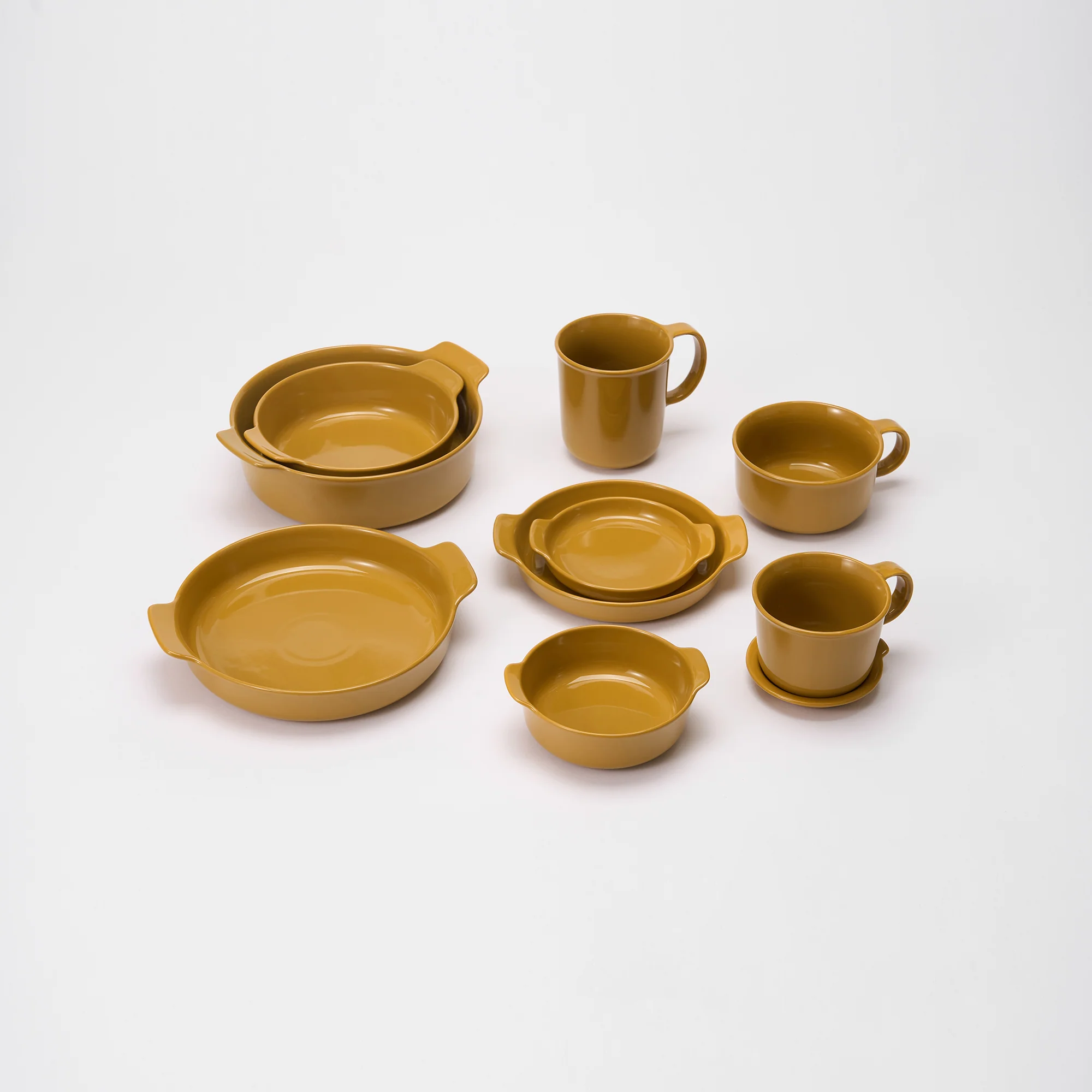 Stoneware Soup Mug Cup - Mustard Yellow - Image 9