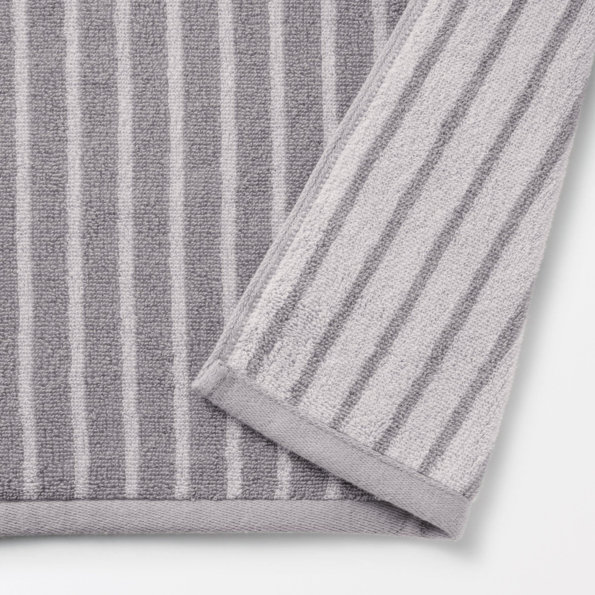 Twin Pile Reversible Stripe Hand Towel - Image 2